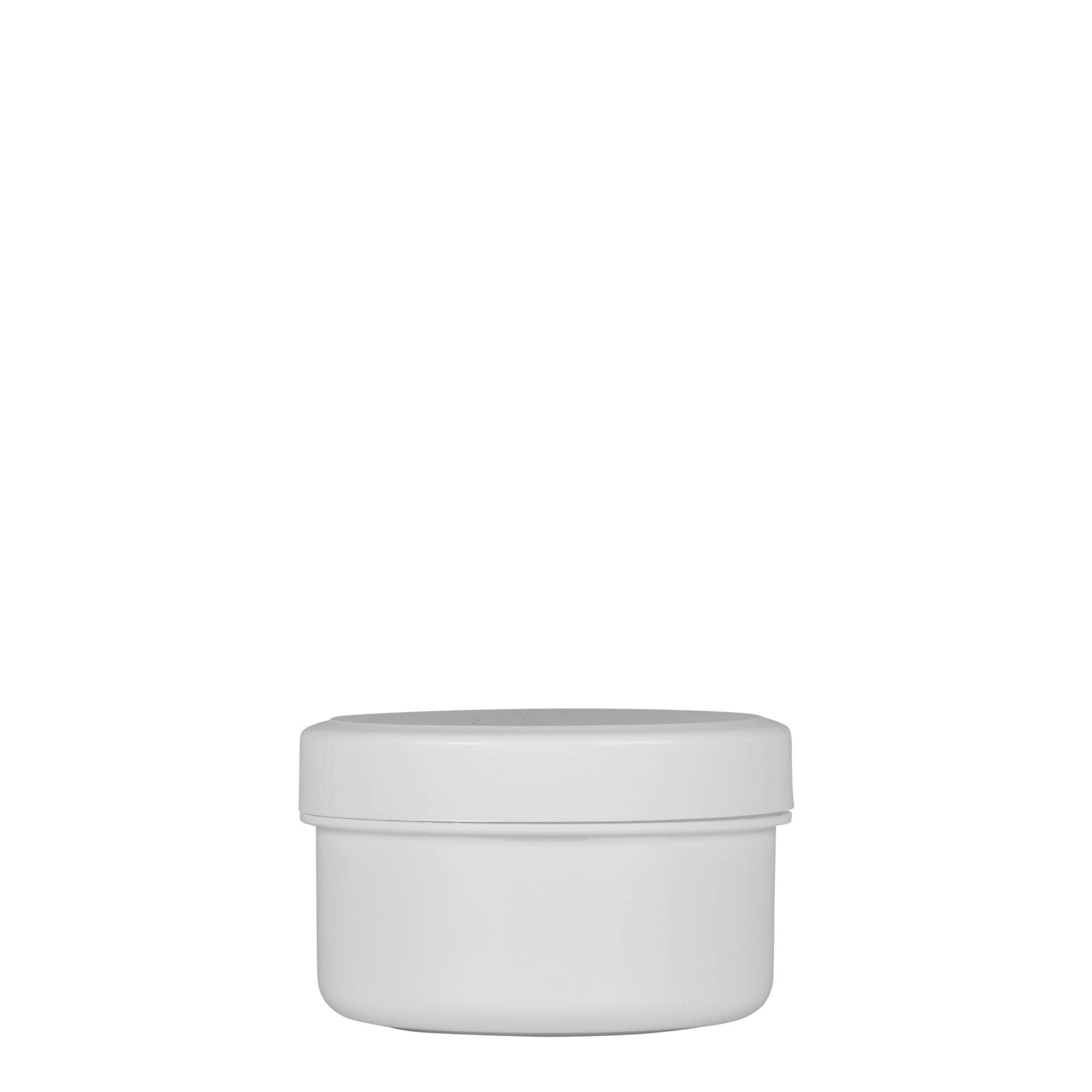60 ml plastična posuda 'White Line', PP, bela, otvor: navojni zatvarač