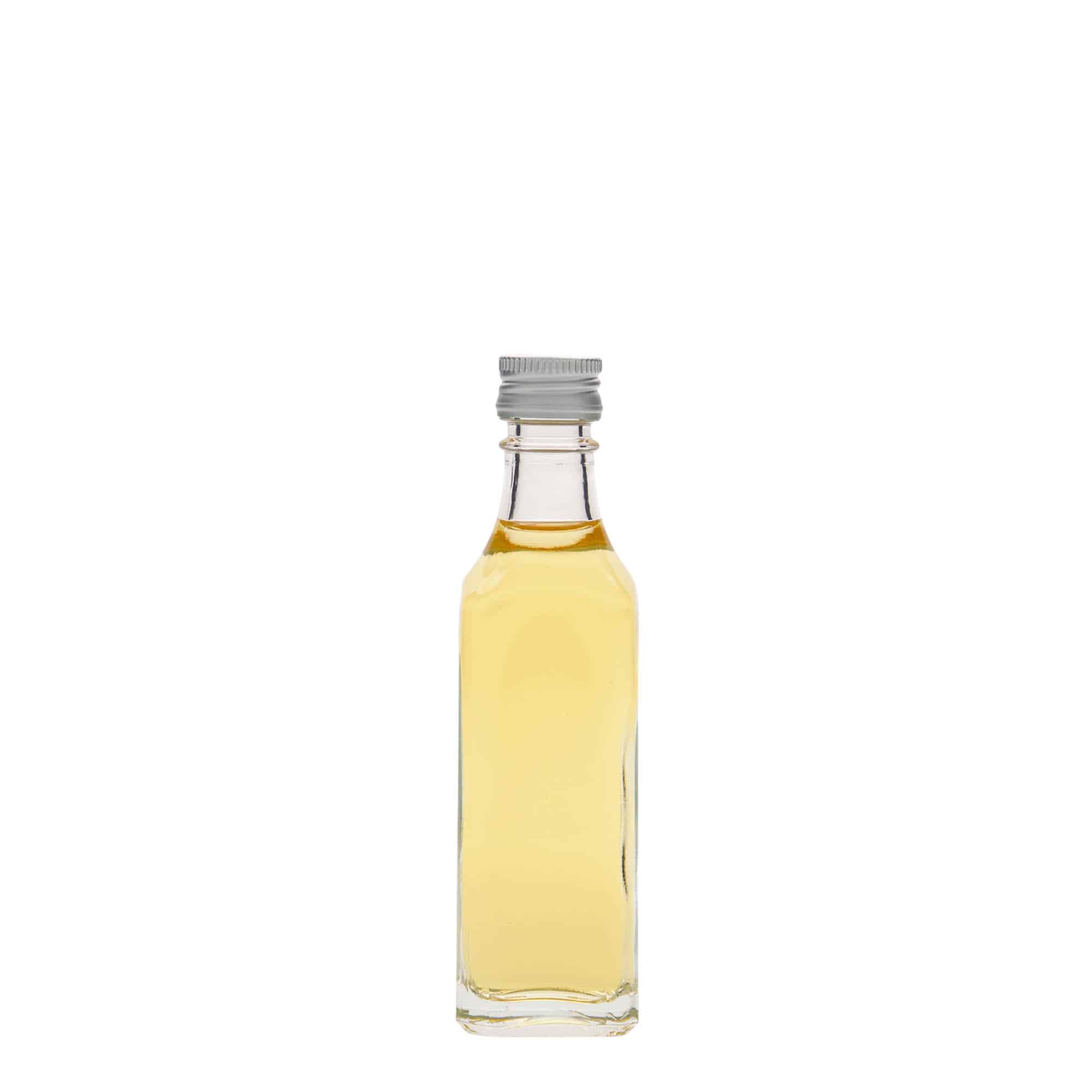Staklena boca od 50 ml 'Siena', kvadratna, otvor: PP 18