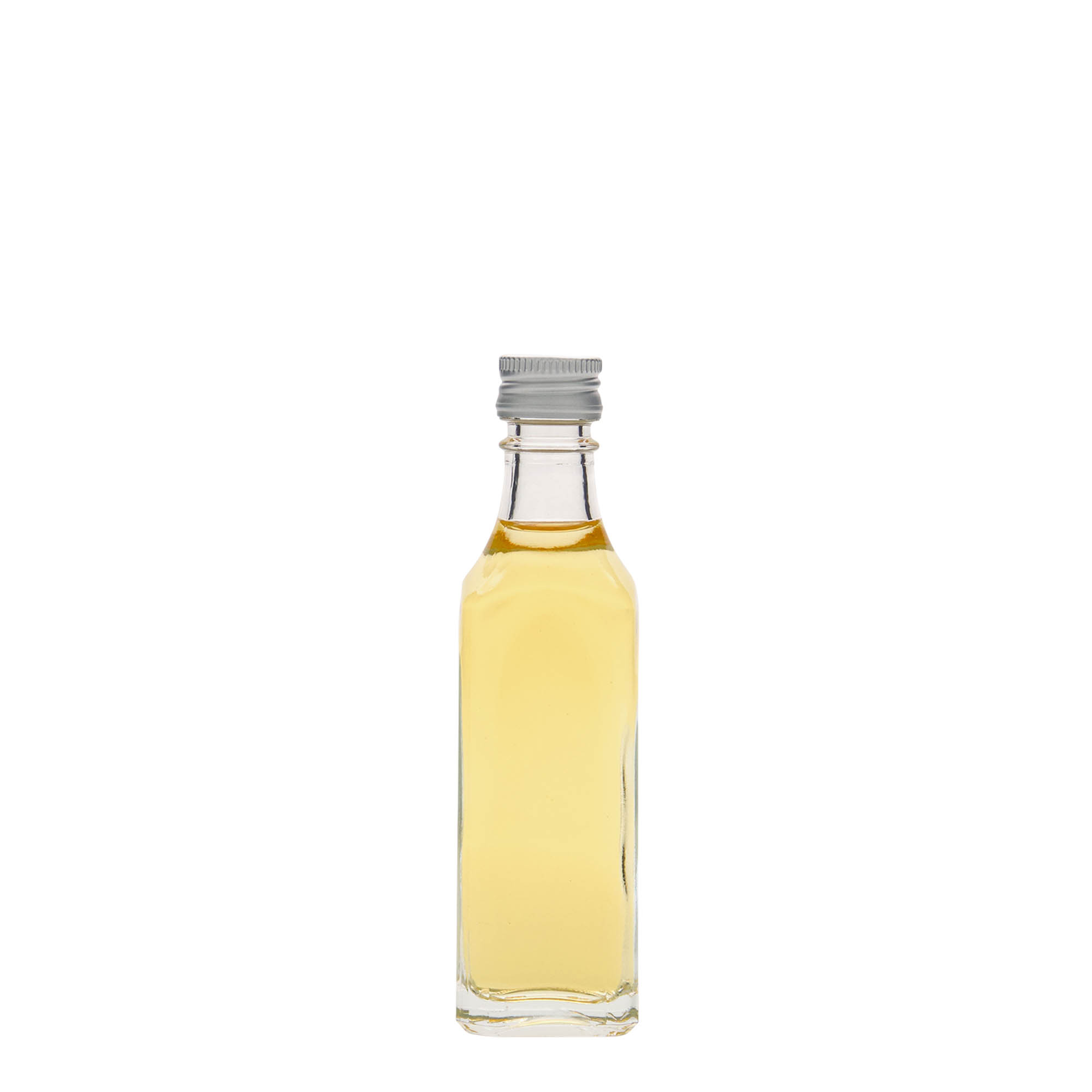 50 ml staklena flaša 'Siena', kvadratna, otvor: PP 18