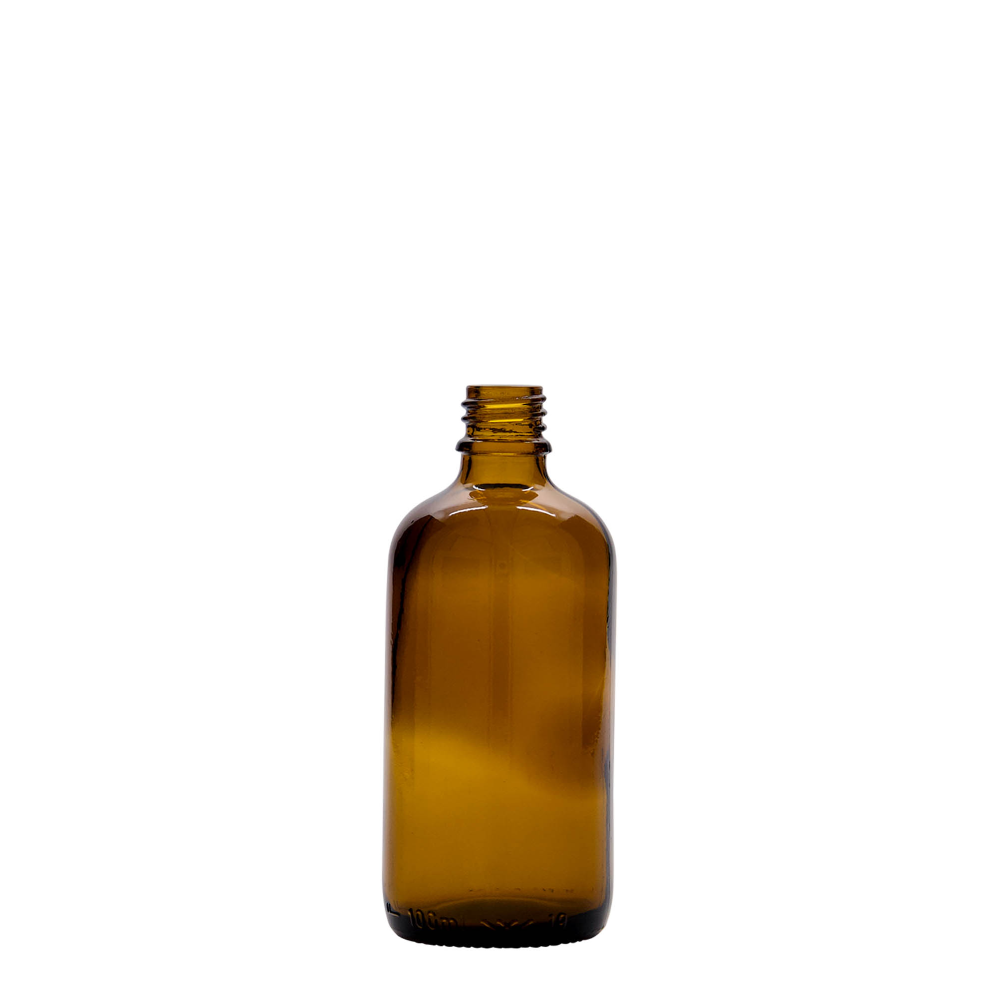 100 ml medicinska bočica, staklena, braon, otvor: DIN 18