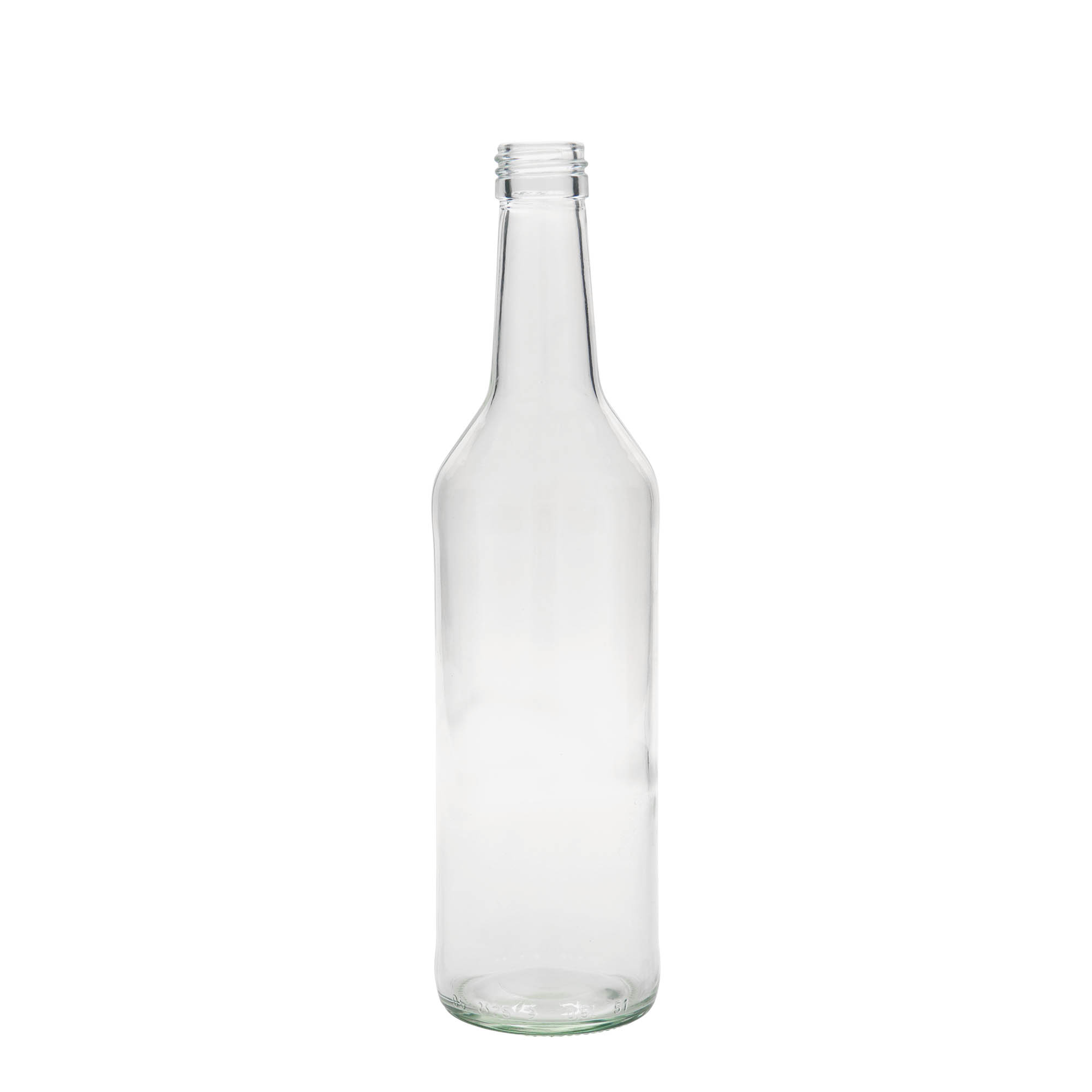 500 ml staklena flaša sa ravnim vratom, otvor: PP 28