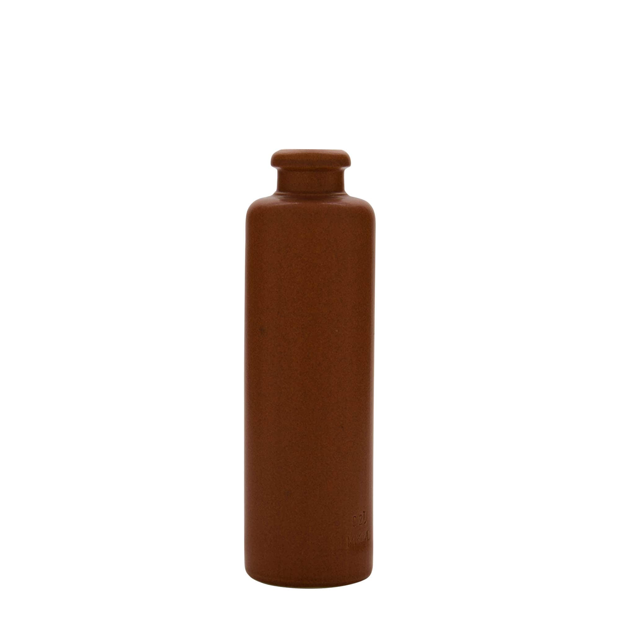 200 ml glineni bokal, kamenina, crveno-smeđi, otvor: pluta