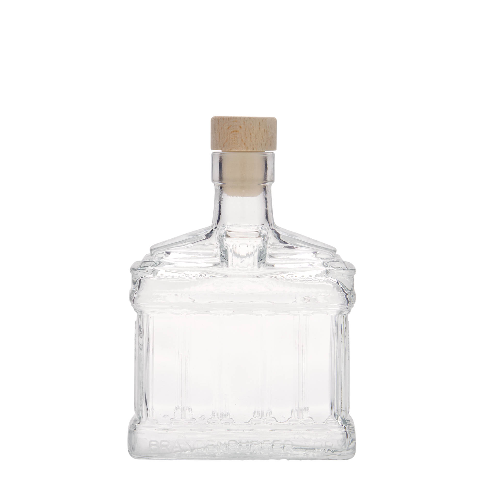 200 ml staklena flaša 'Brandenburška kapija', otvor: čep 200 ml staklena flaša 'Brandenburška kapija', otvor: čep