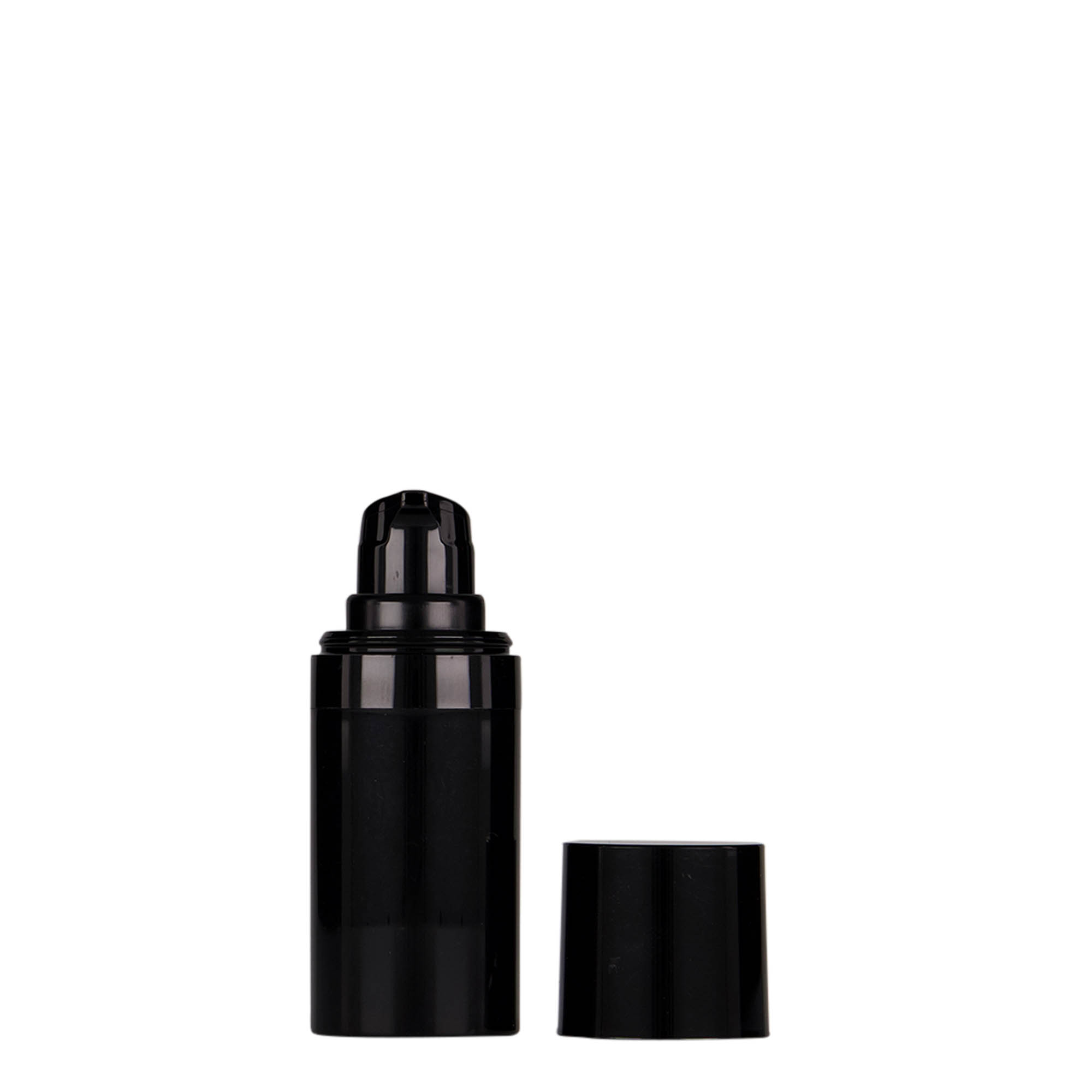 15 ml Airless dozer 'Micro', PP-plastika, crna