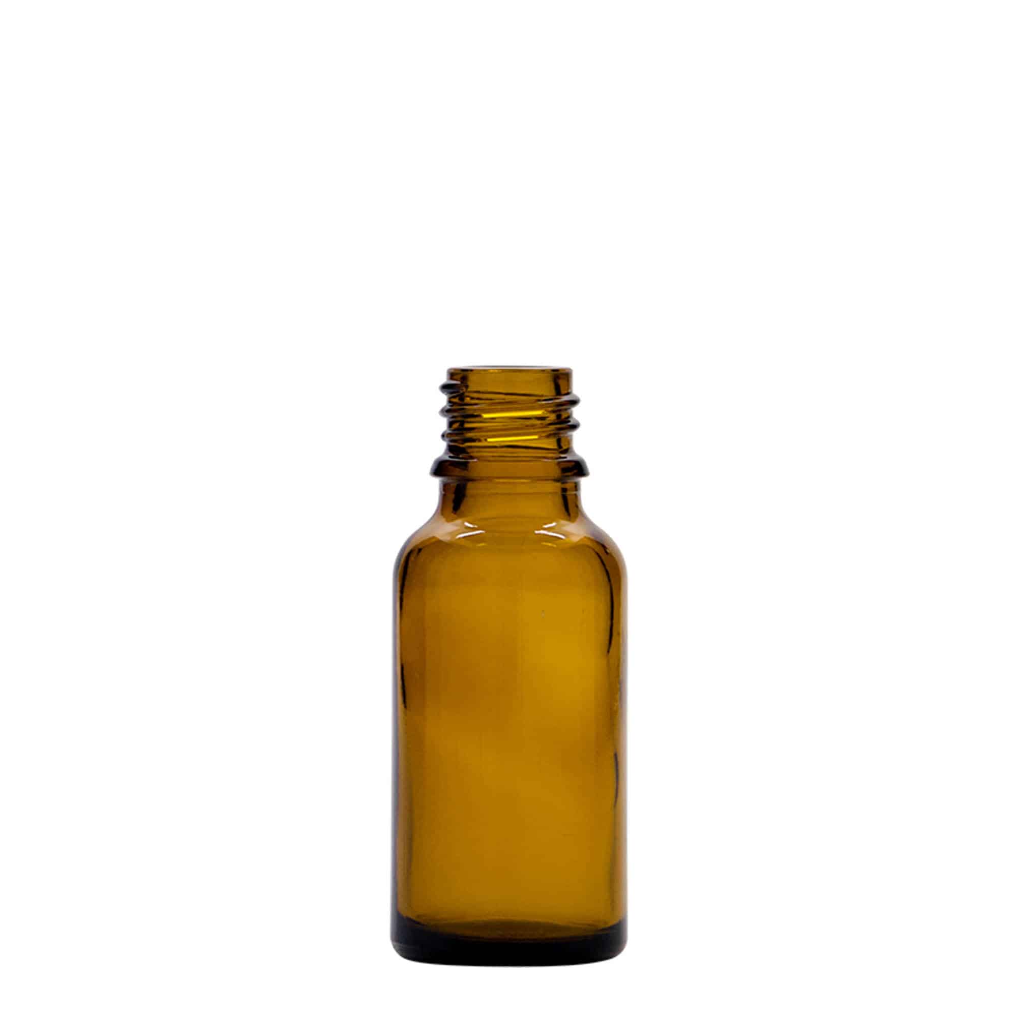 Boca sa pipetom medicinska od 20 ml, staklo, braon, otvor: DIN 18 Boca sa pipetom medicinska od 20 ml, staklo, braon, otvor: DIN 18