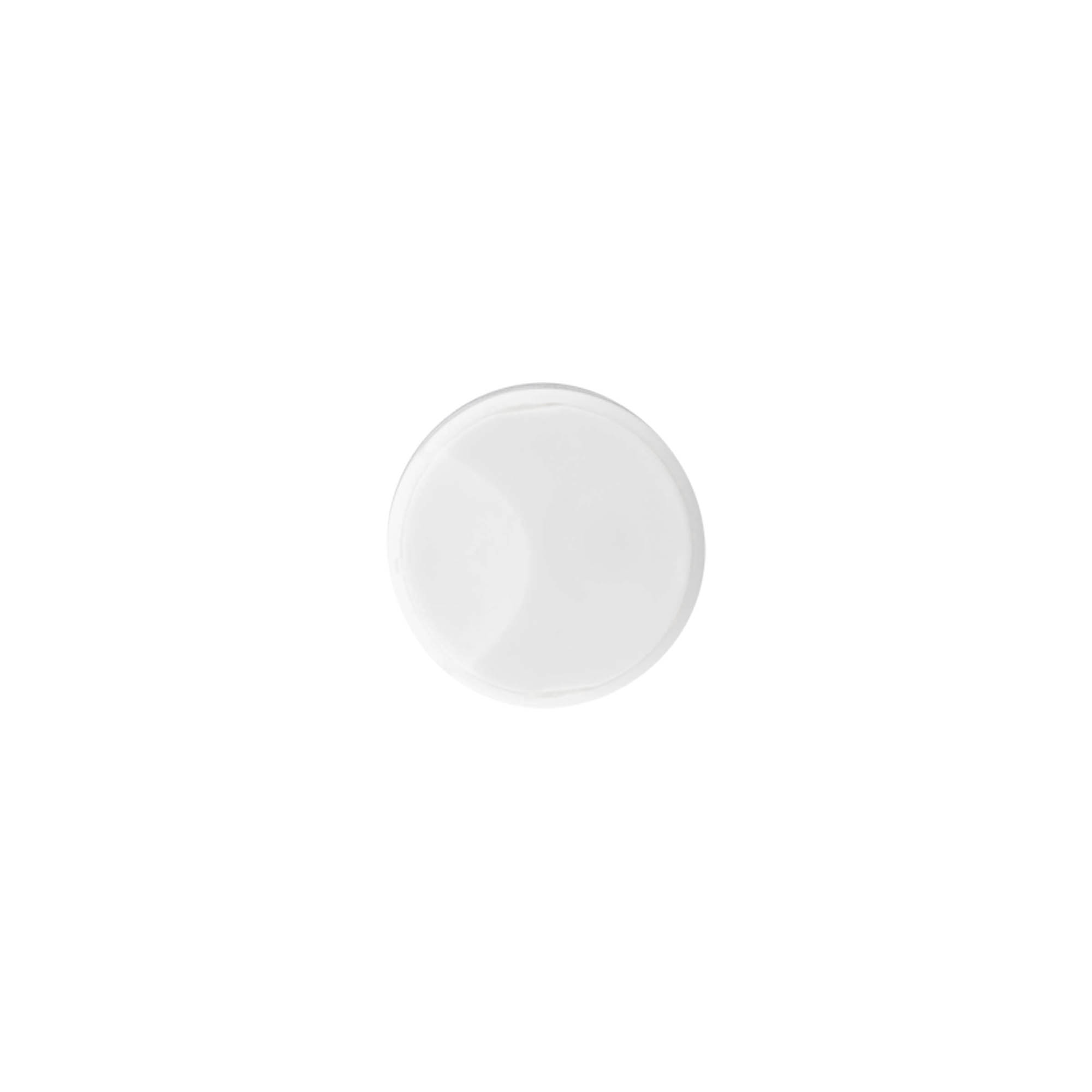Zakrivka sa disk-top zatvaračem, PP-plastika, bela, za grlo: 24/410