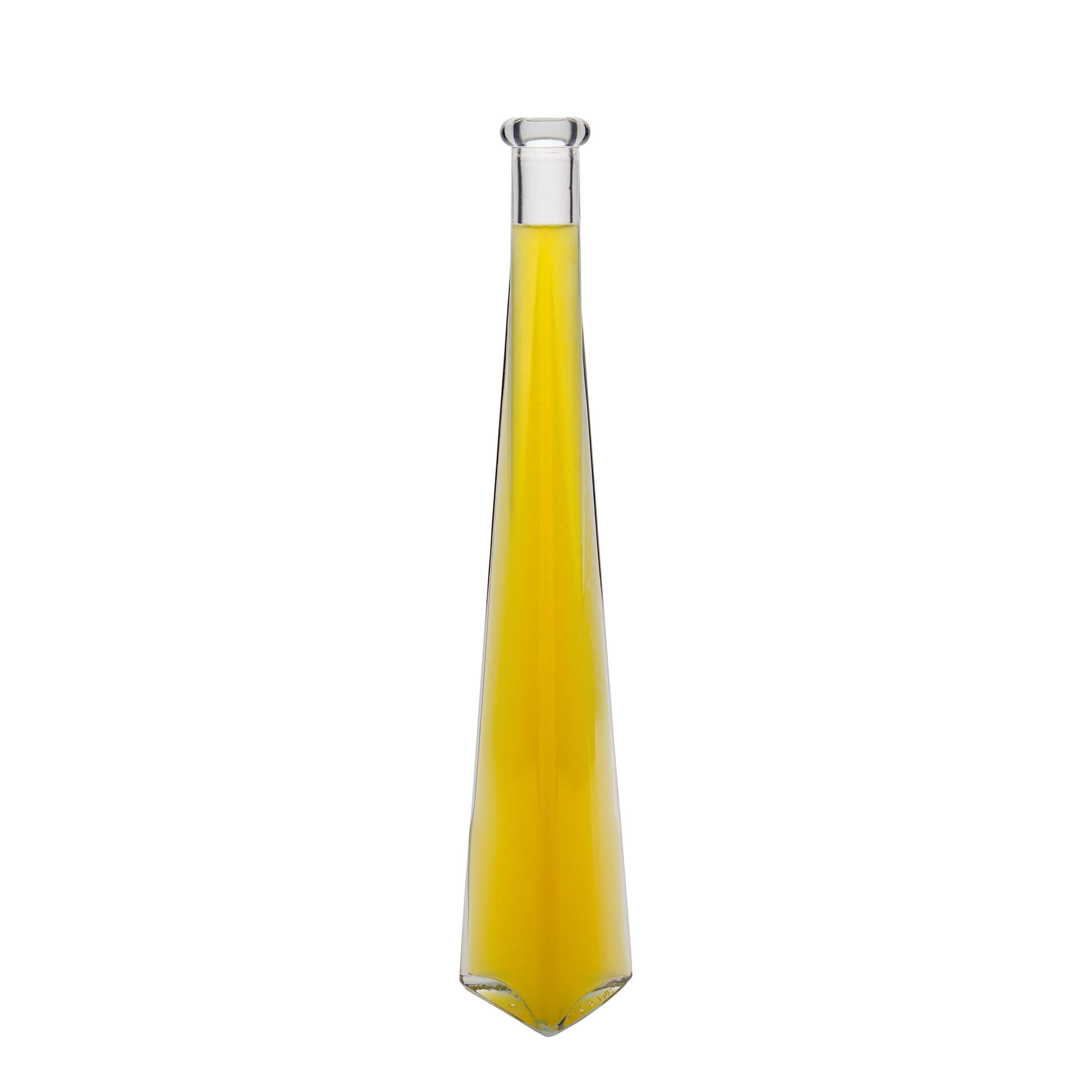 200 ml staklena flaša 'Dama Triangolore', trougaona, otvor: čep 200 ml staklena flaša 'Dama Triangolore', trougaona, otvor: čep