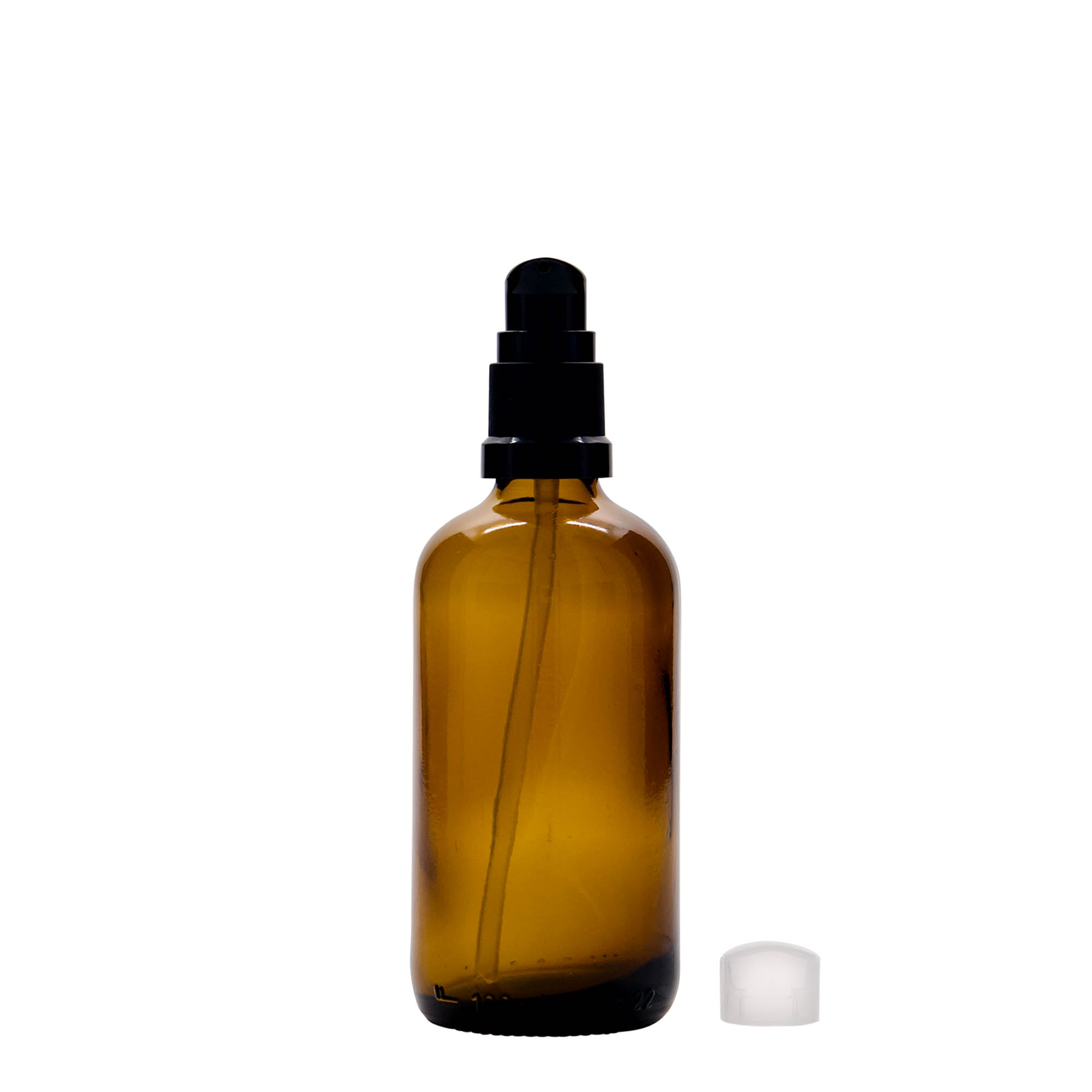 100 ml medicinska bočica sa pumpicom za losion, staklo, braon, otvor: DIN 18 100 ml medicinska bočica sa pumpicom za losion, staklo, braon, otvor: DIN 18