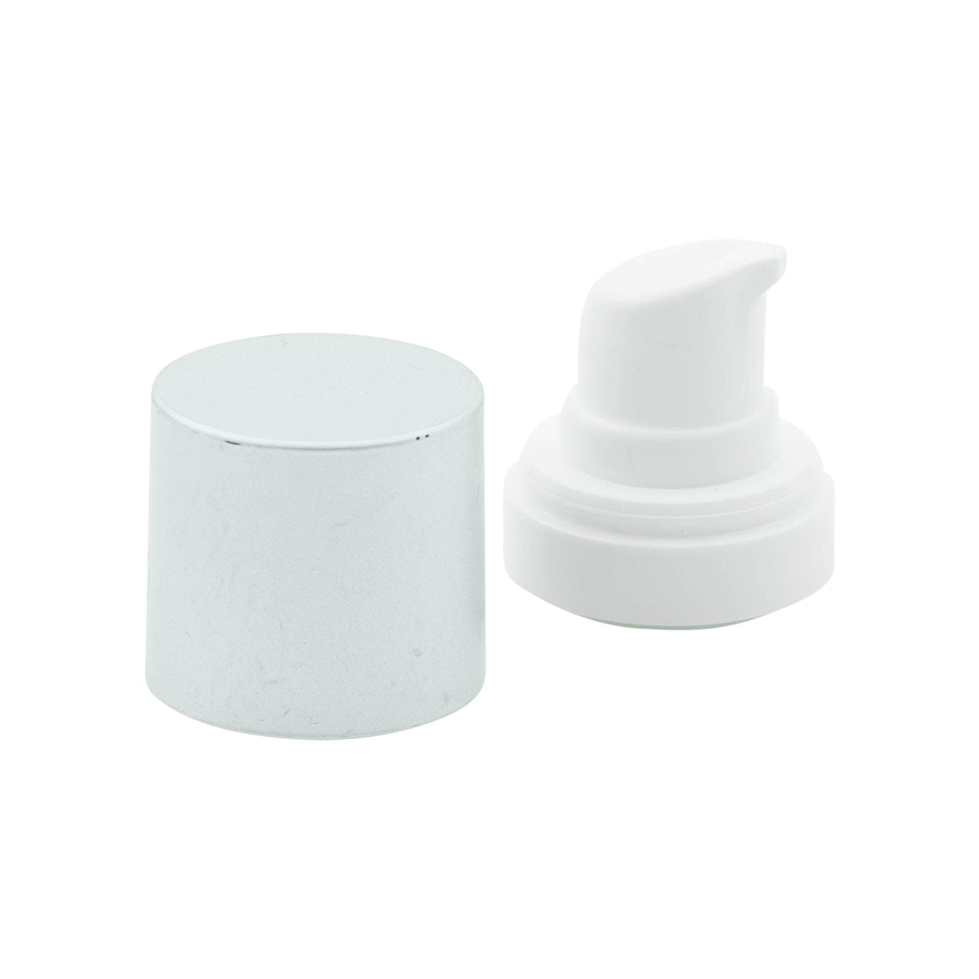 Airless dozator pumpa 'Micro', PP-plastika, srebrna Airless dozator pumpa 'Micro', PP-plastika, srebrna