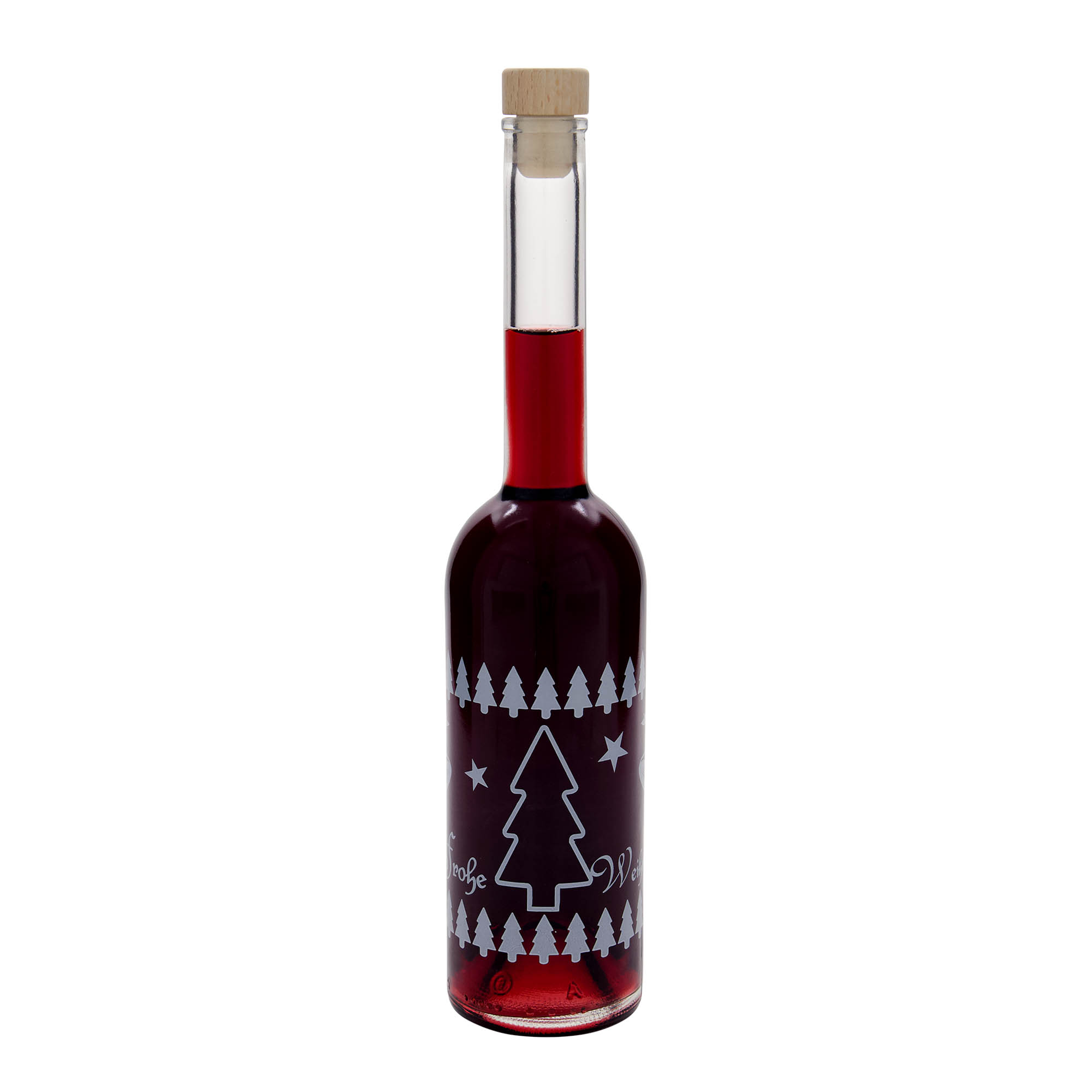 500 ml staklena flaša 'Opera', motiv: Klasični Božić, otvor: plutani čep 500 ml staklena flaša 'Opera', motiv: Klasični Božić, otvor: plutani čep