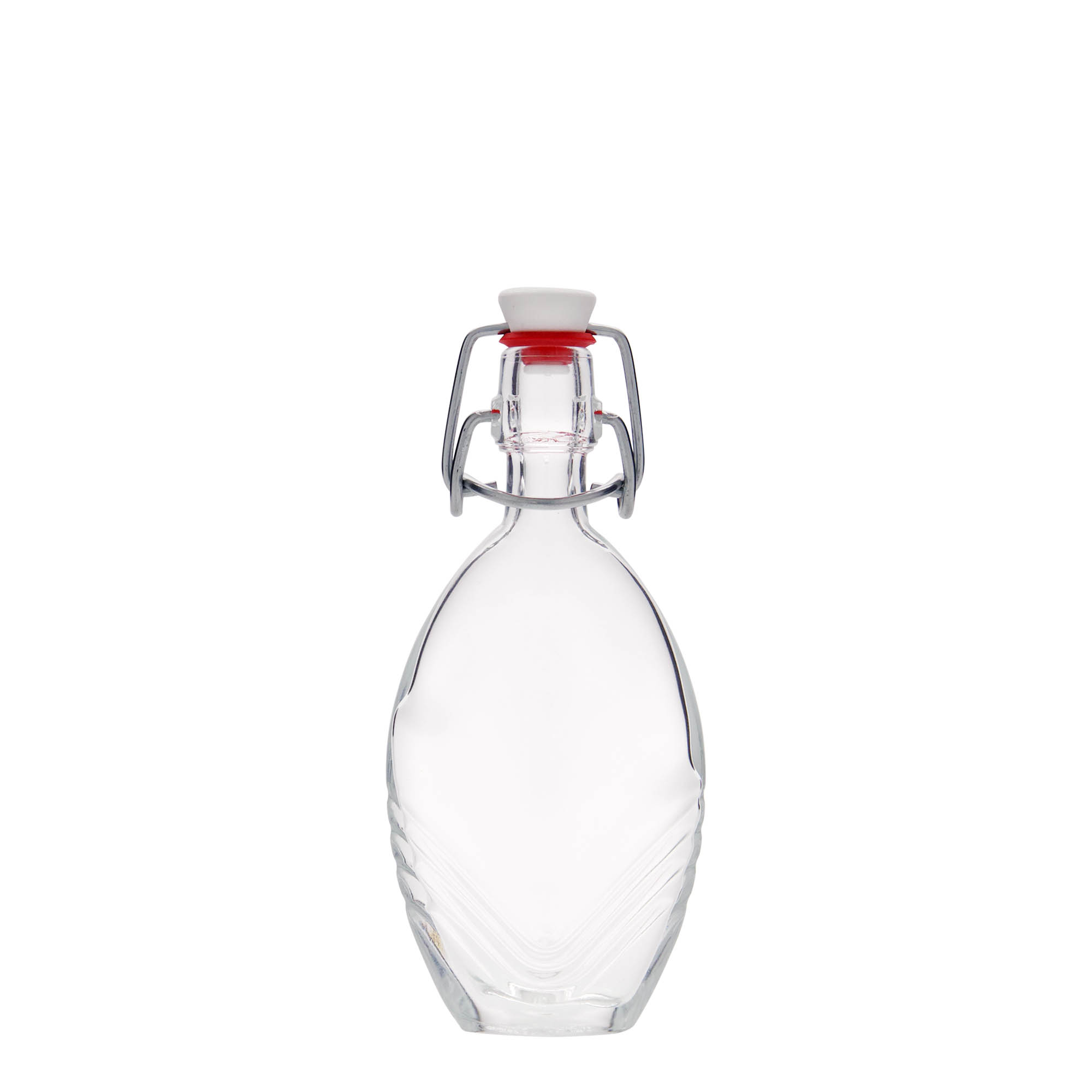 40 ml staklena boca 'Florence', ovalna, otvor: zatvarač sa kopčom 40 ml staklena boca 'Florence', ovalna, otvor: zatvarač sa kopčom