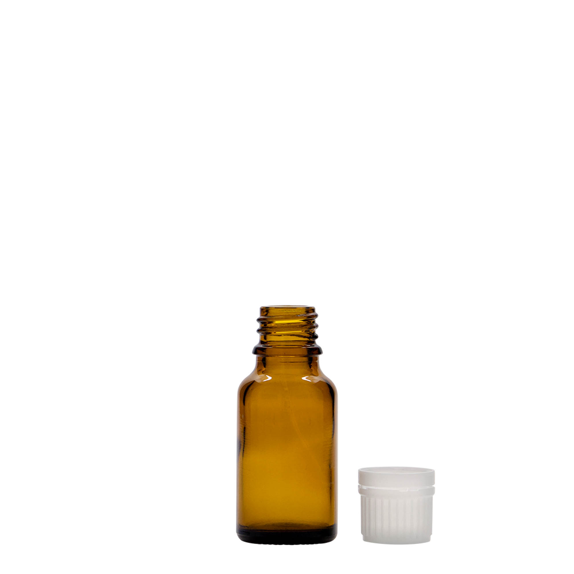 15 ml medicinska bočica, staklo, braon, otvor: DIN 18