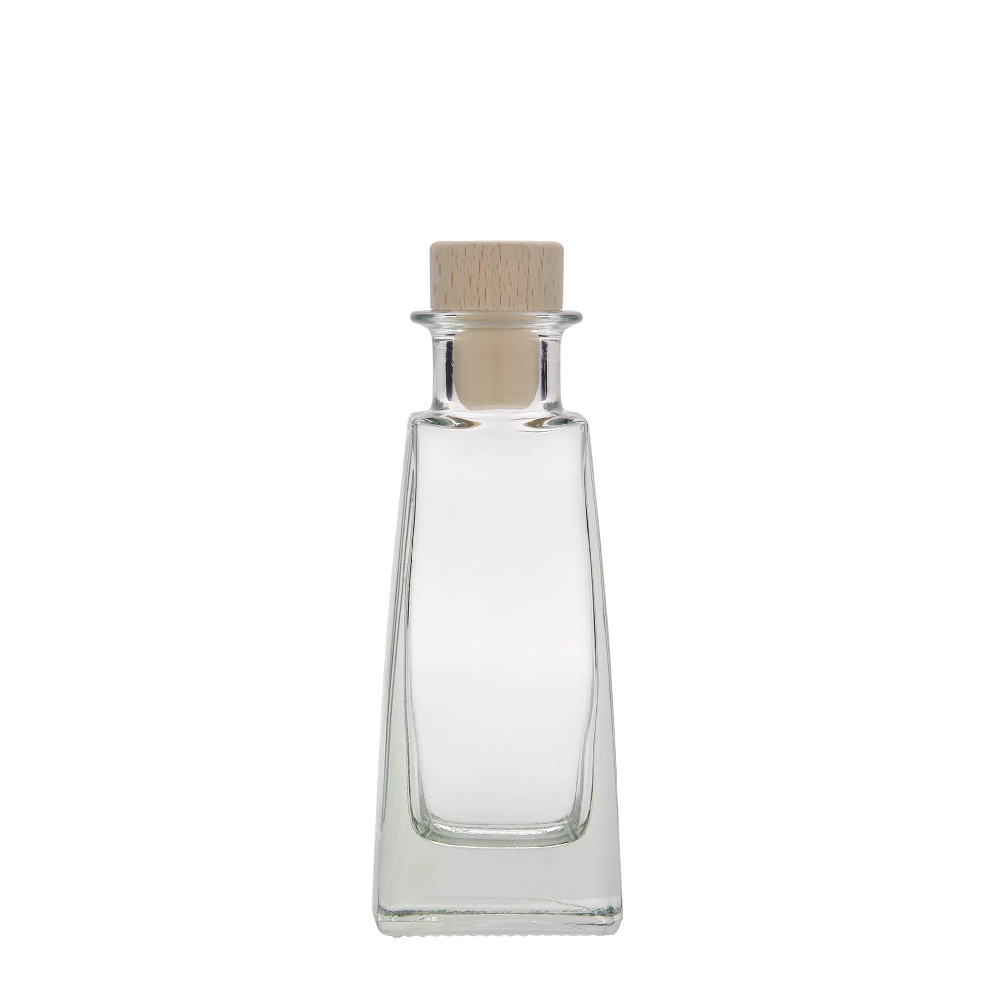 100 ml staklena flaša 'Timmy', pravougaona, otvor: plutani čep 100 ml staklena flaša 'Timmy', pravougaona, otvor: plutani čep
