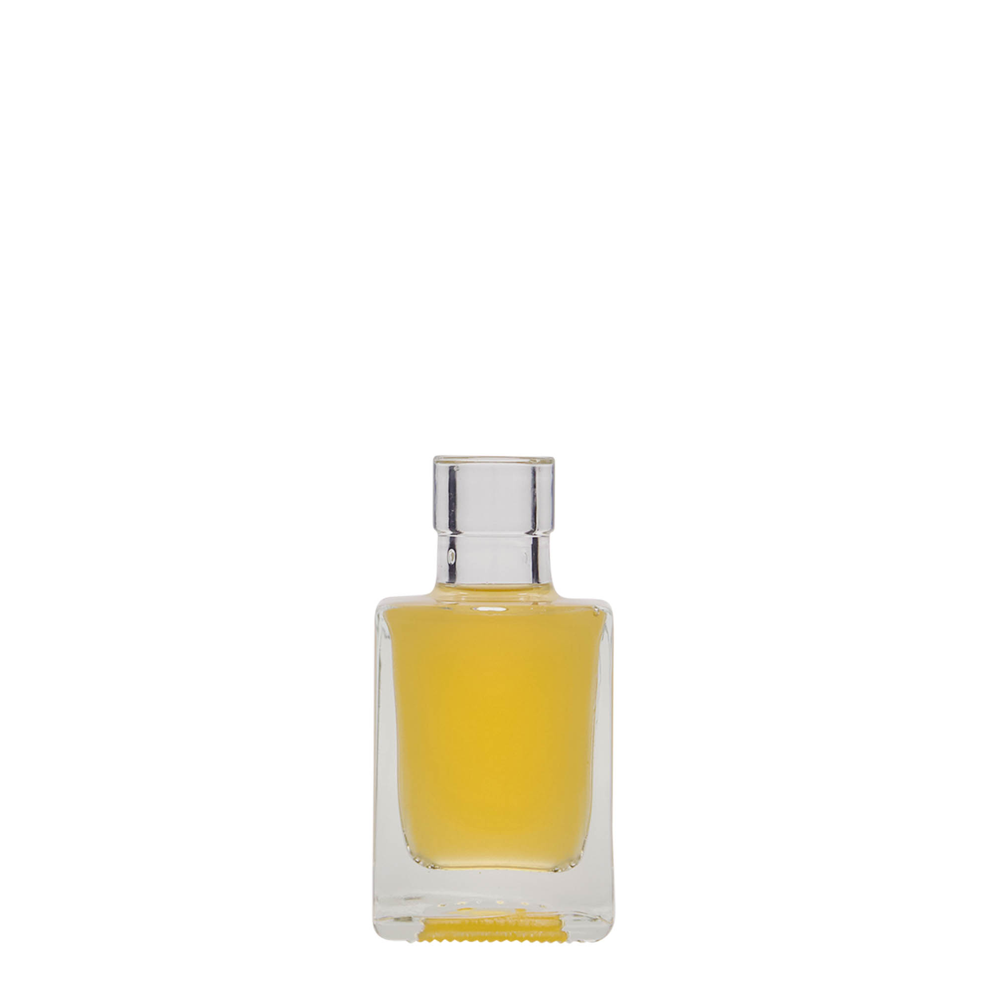 50 ml staklena flaša 'Cube', kvadratna, grlo: pluta 50 ml staklena flaša 'Cube', kvadratna, grlo: pluta