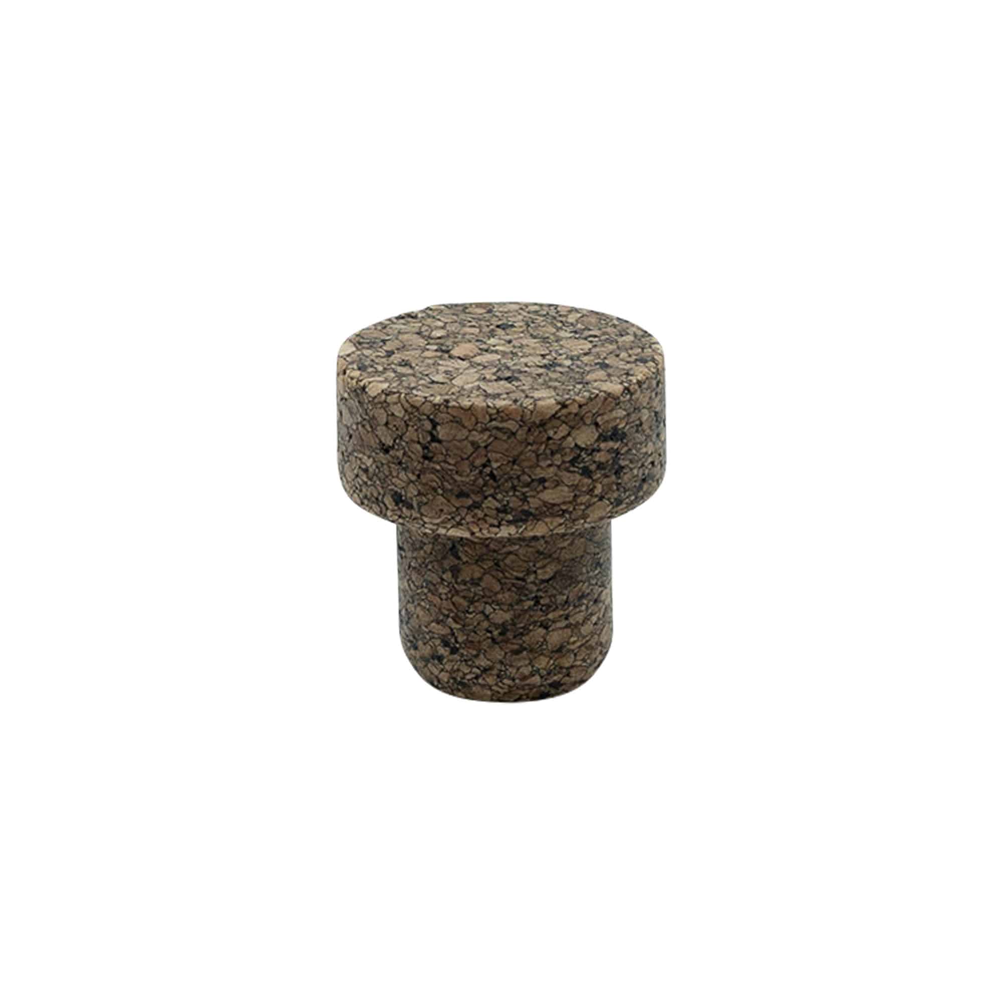 Čep za hvatanje 'Sharp' 22,5 mm, Corkcoal, za otvor: pluta