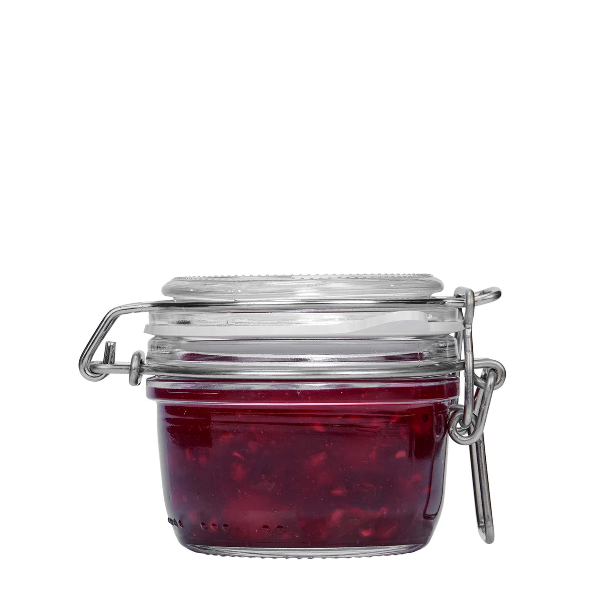 125 ml staklena tegla sa žičanim kopčom 'Fido', otvor: zatvarač sa žičanim kopčom