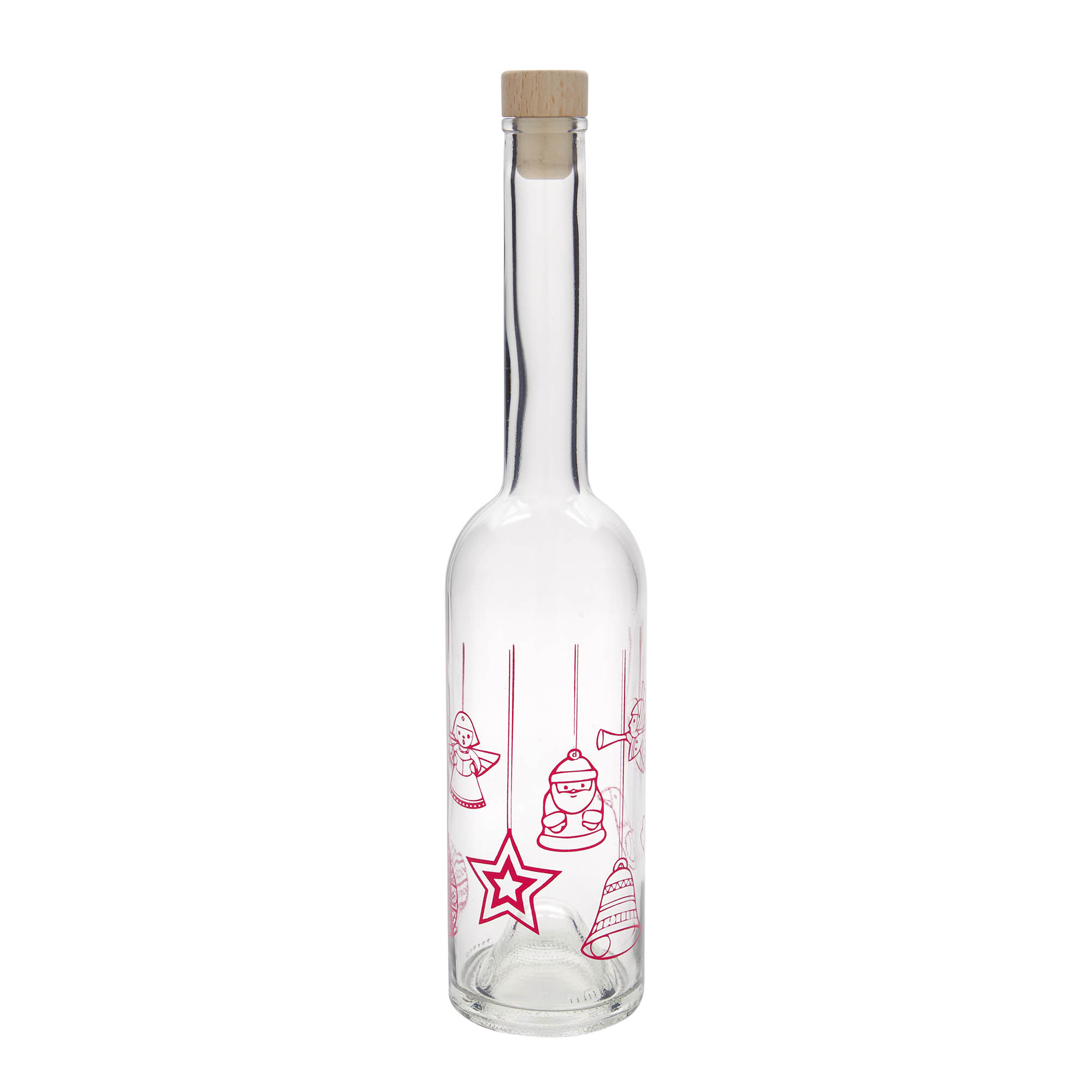 500 ml staklena flaša 'Opera', motiv: zvezde, grlo: plutа
