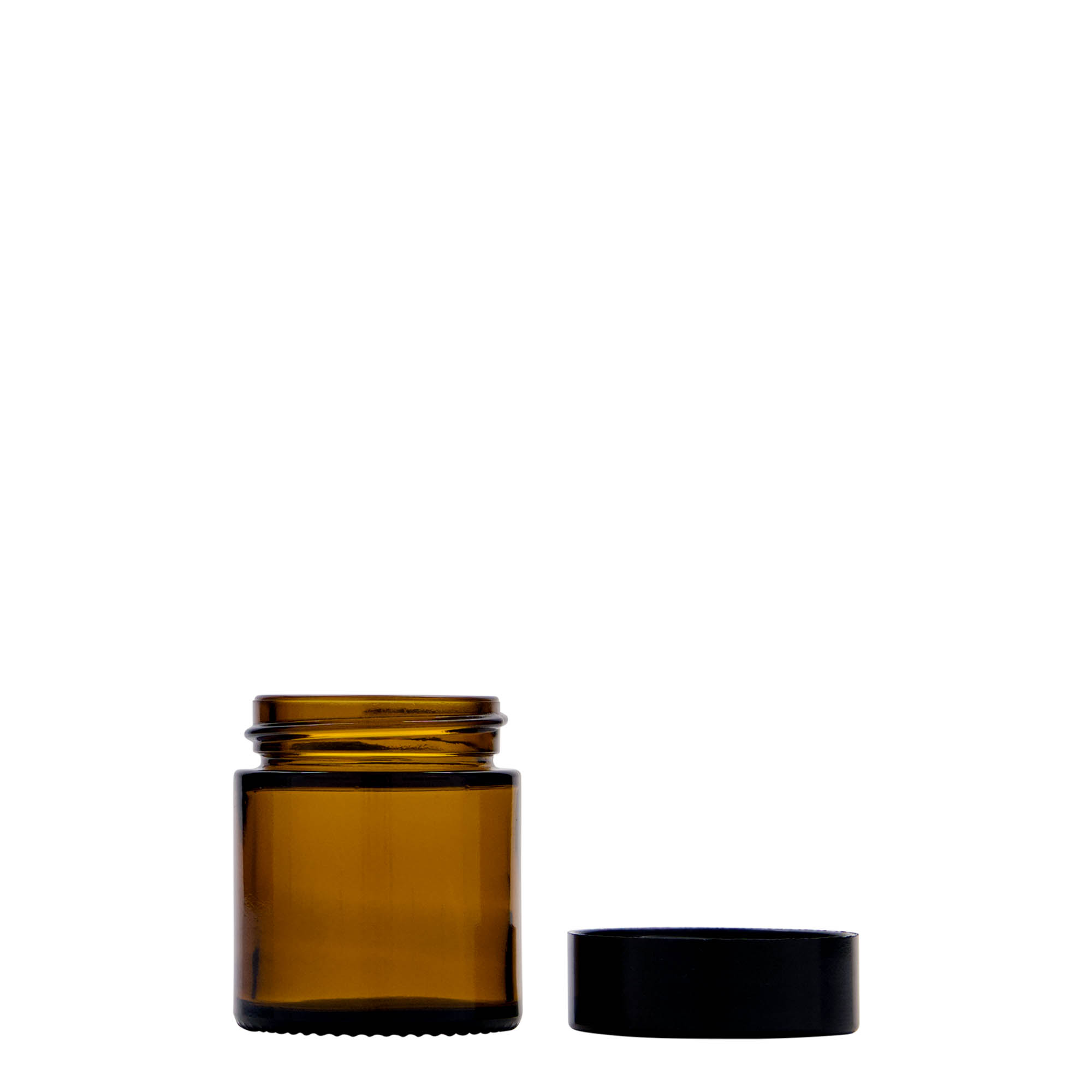 30 ml teglu 'Brown Line', staklo, braon, otvor: navojni zatvarač
