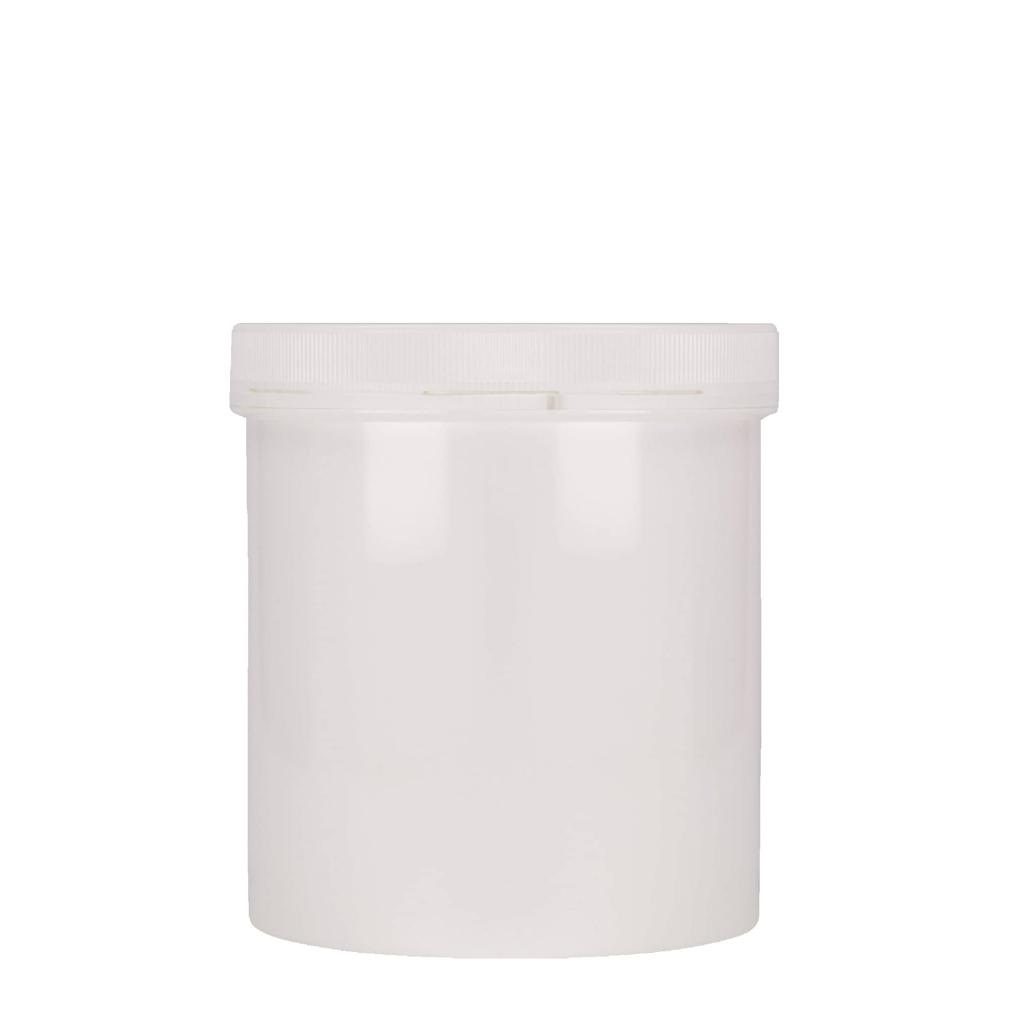 1.000 ml plastična posuda 'Securilock', PP, bela, otvor: navojni poklopac