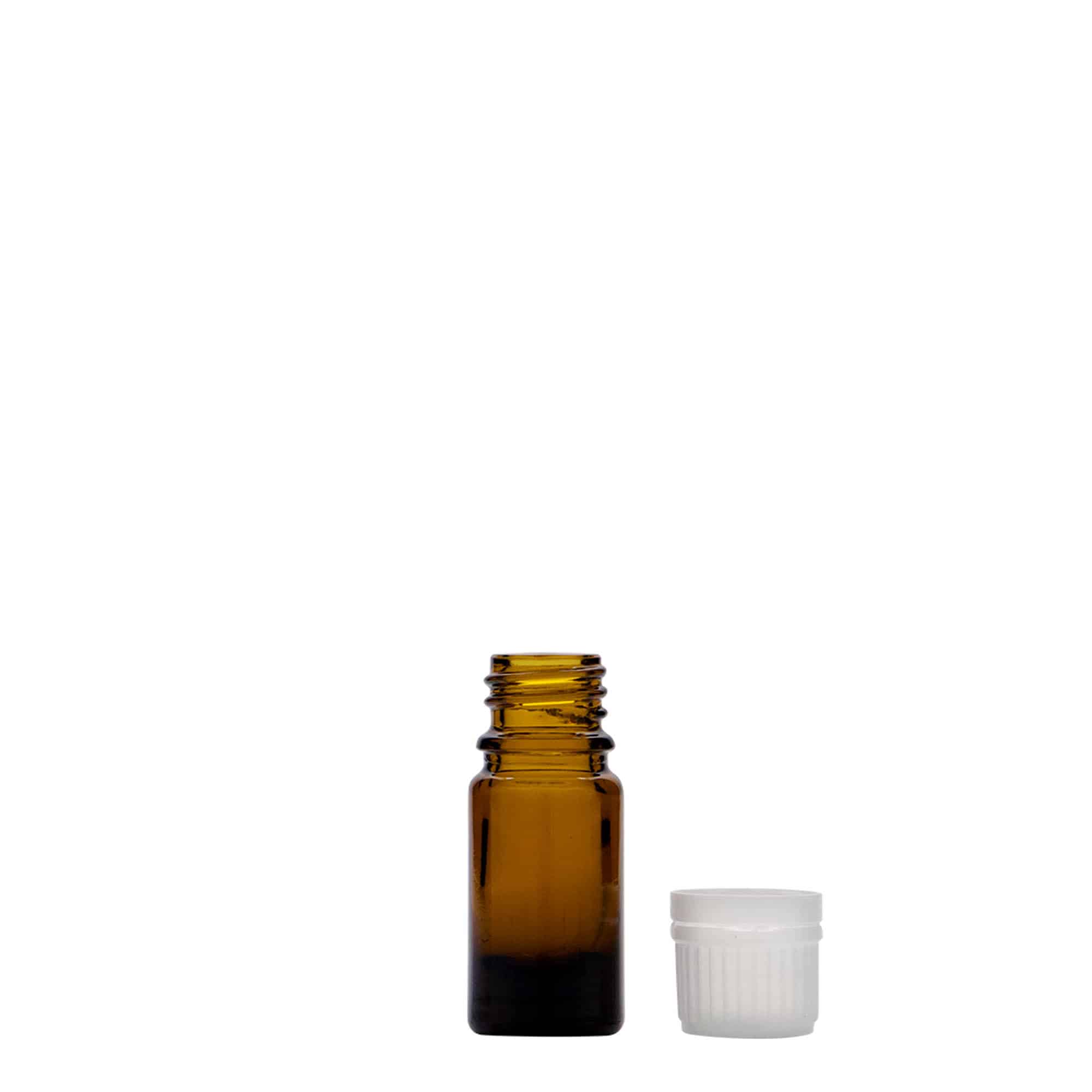 5 ml medicinska bočica, staklena, braon, grlo: DIN 18