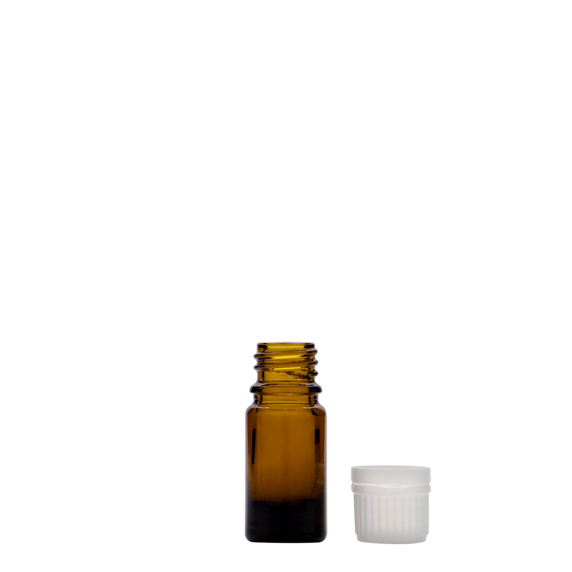 5 ml medicinska bočica, staklena, braon, grlo: DIN 18
