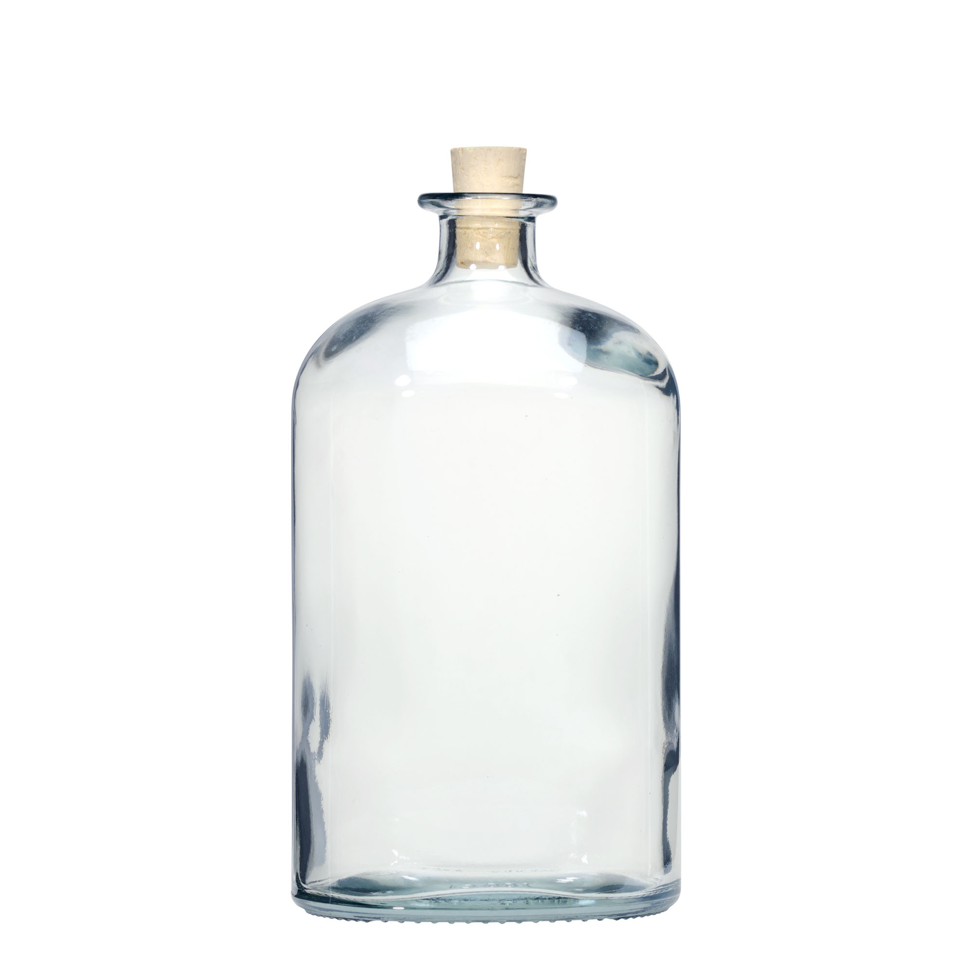 1.000 ml staklena boca 'Dundee', ovalna, otvor: plutani čep 1.000 ml staklena boca 'Dundee', ovalna, otvor: plutani čep