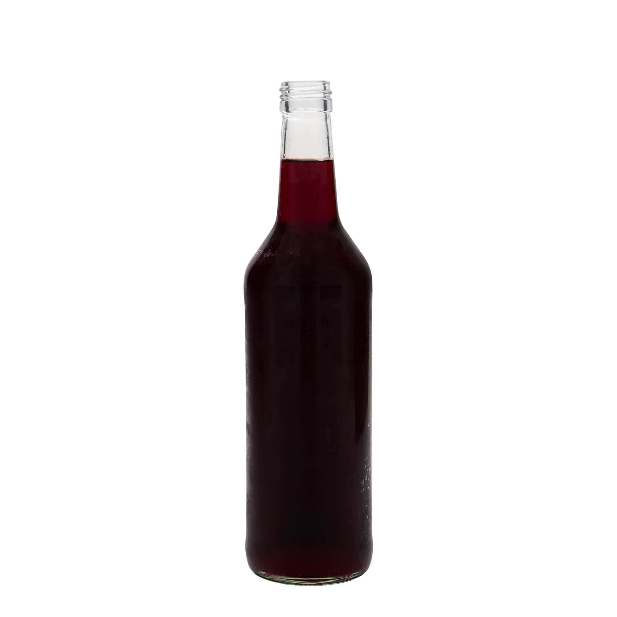 500 ml staklena flaša sa ravnim vratom, otvor: PP 28