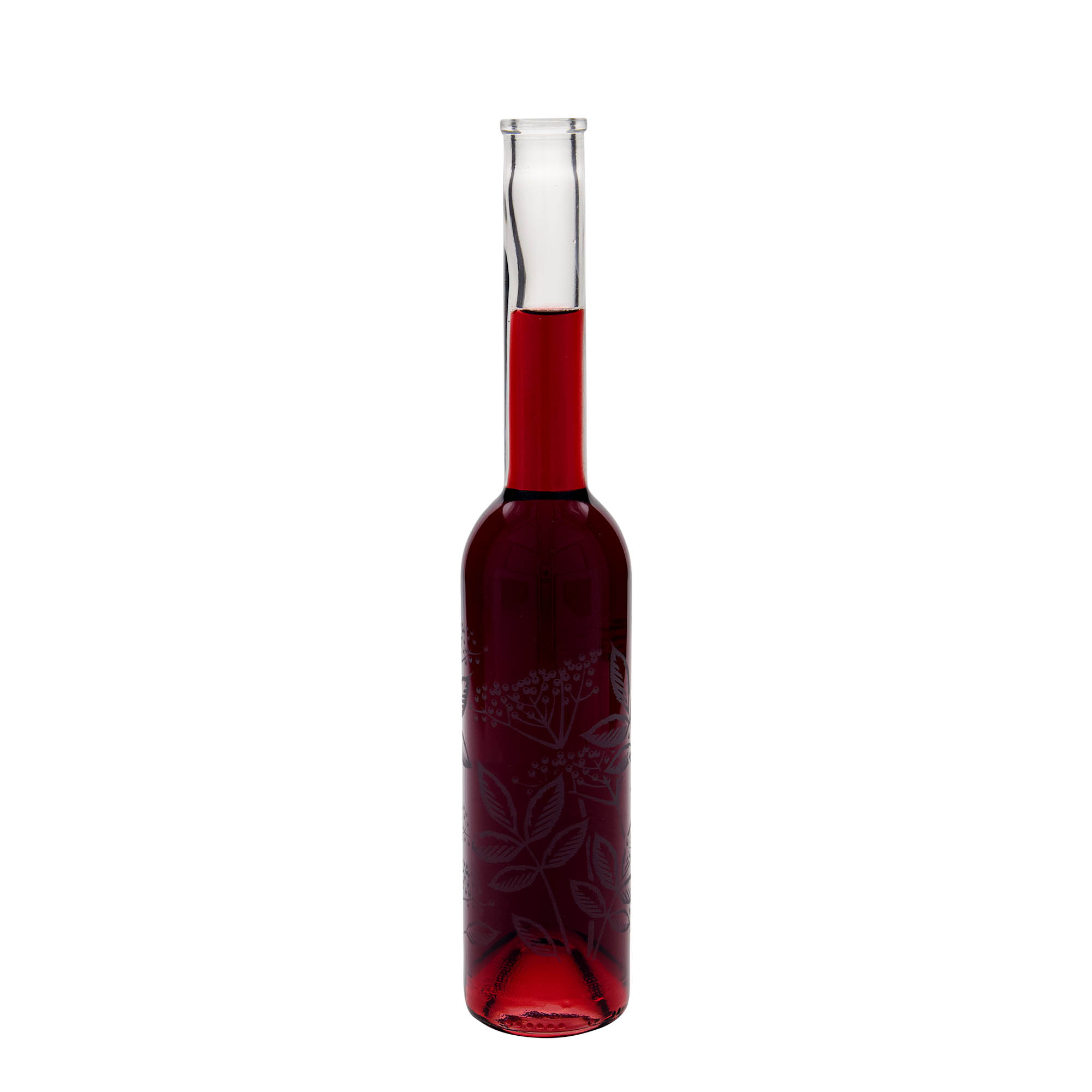 350 ml staklena flaša 'Opera', motiv: zova, otvor: pluta 350 ml staklena flaša 'Opera', motiv: zova, otvor: pluta