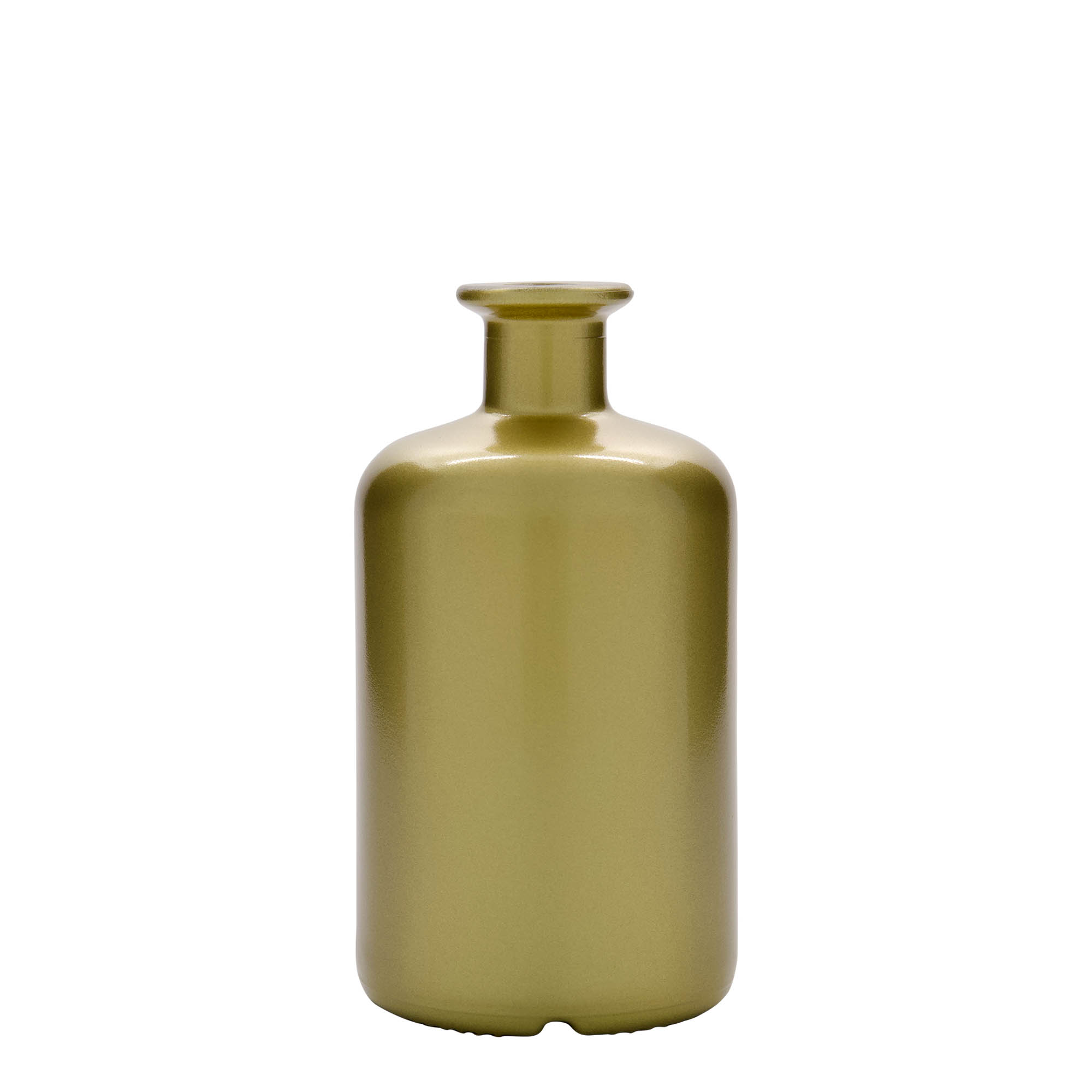 500 ml staklena boca apotekarska, zlatna, otvor: pluta