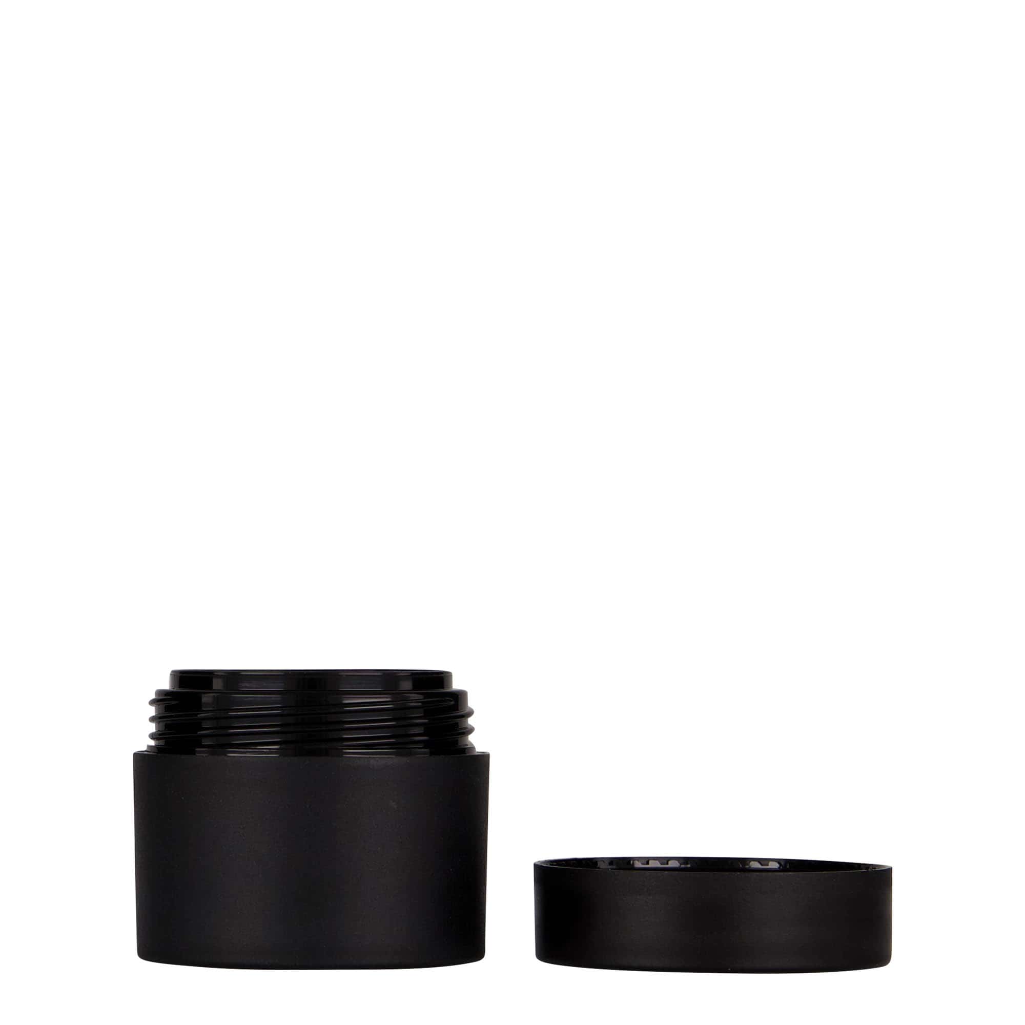 30 ml plastična posuda 'Antonella', PP, crna, otvor: navojni zatvarač