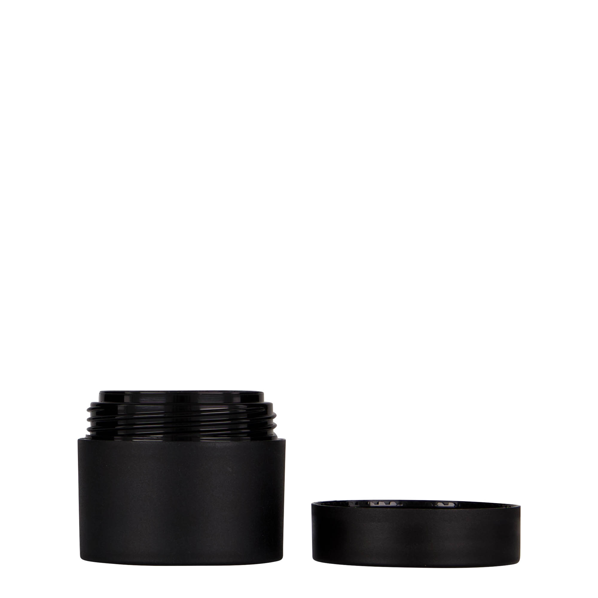 30 ml plastična posuda 'Antonella', PP, crna, otvor: navojni zatvarač
