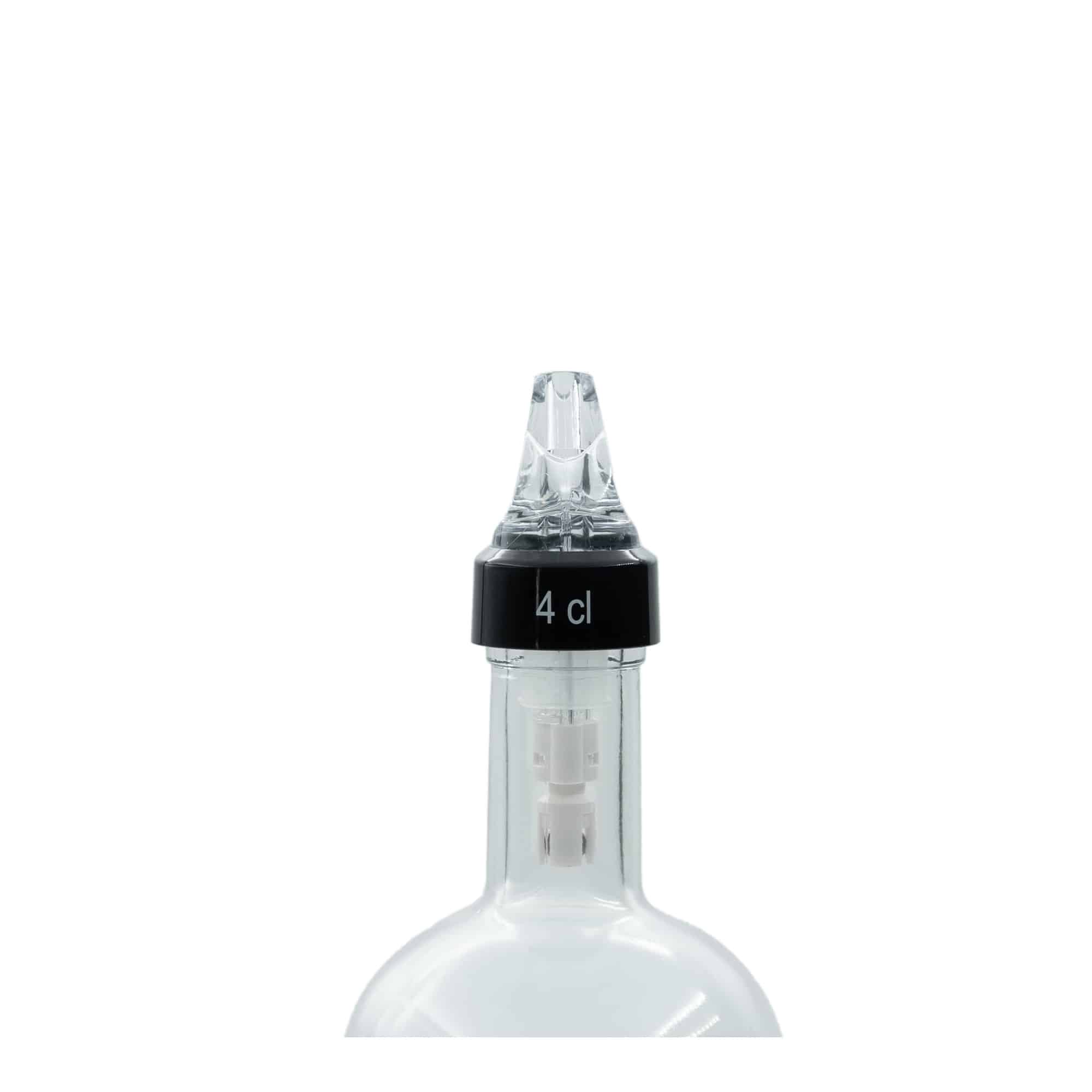 Dozer za doziranje 'Auto Pour' 4 cl, PE-plastika, providan