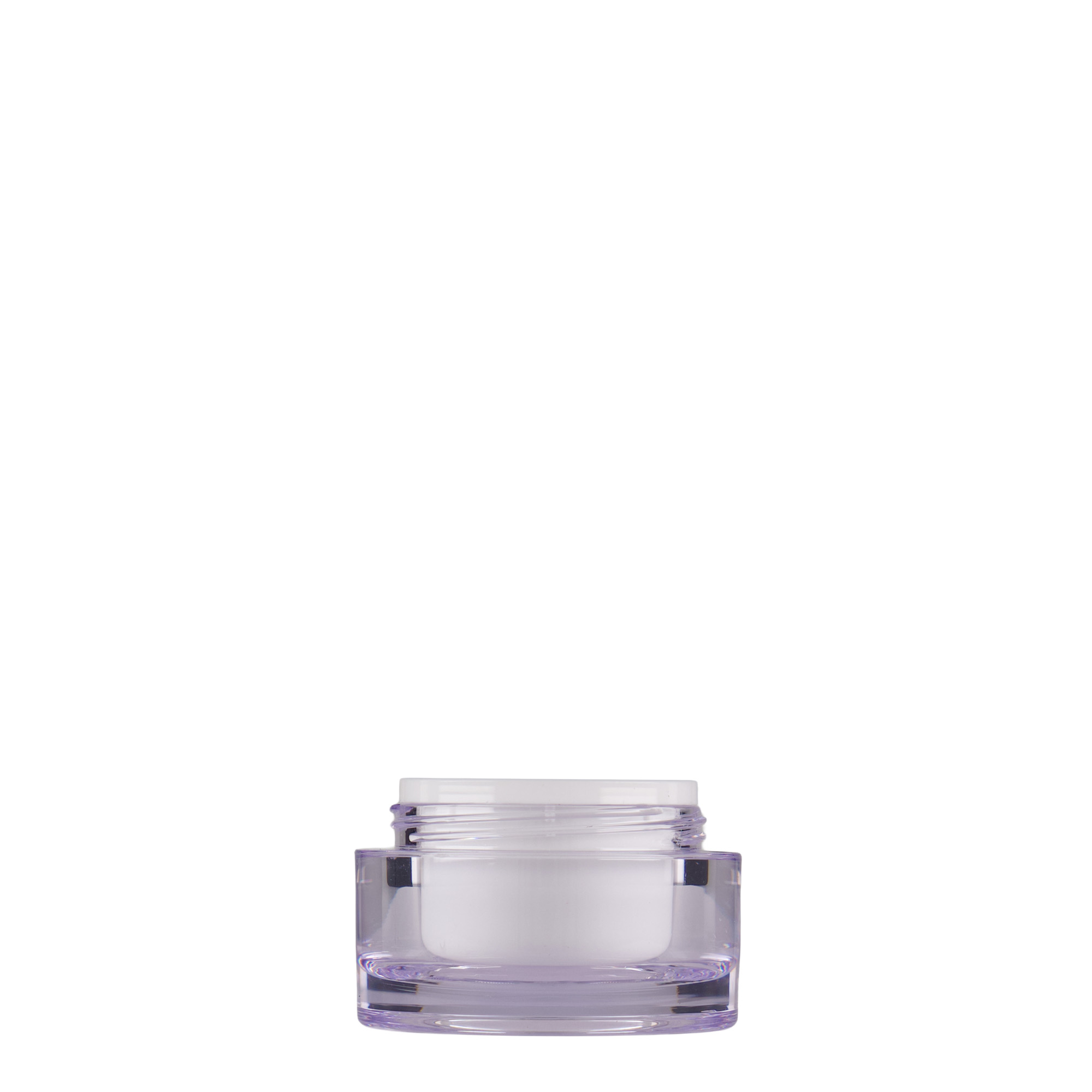 10 ml teglja, SAN-plastika, bela, otvor: navojni poklopac 10 ml teglja, SAN-plastika, bela, otvor: navojni poklopac