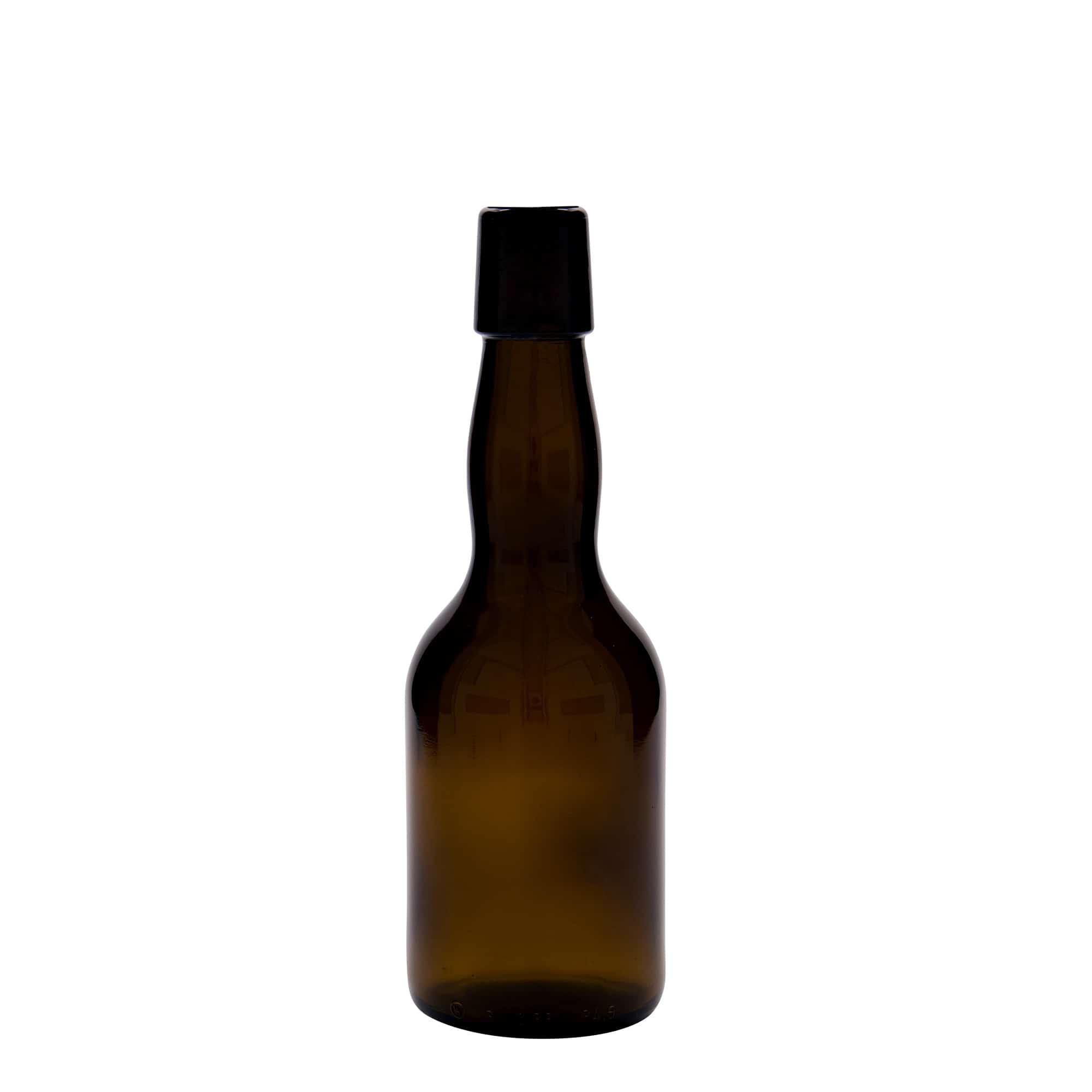 Boca za pivo od 330 ml, bačvasti vrat, staklo, braon, otvor: Zakretni vrh Boca za pivo od 330 ml, bačvasti vrat, staklo, braon, otvor: Zakretni vrh