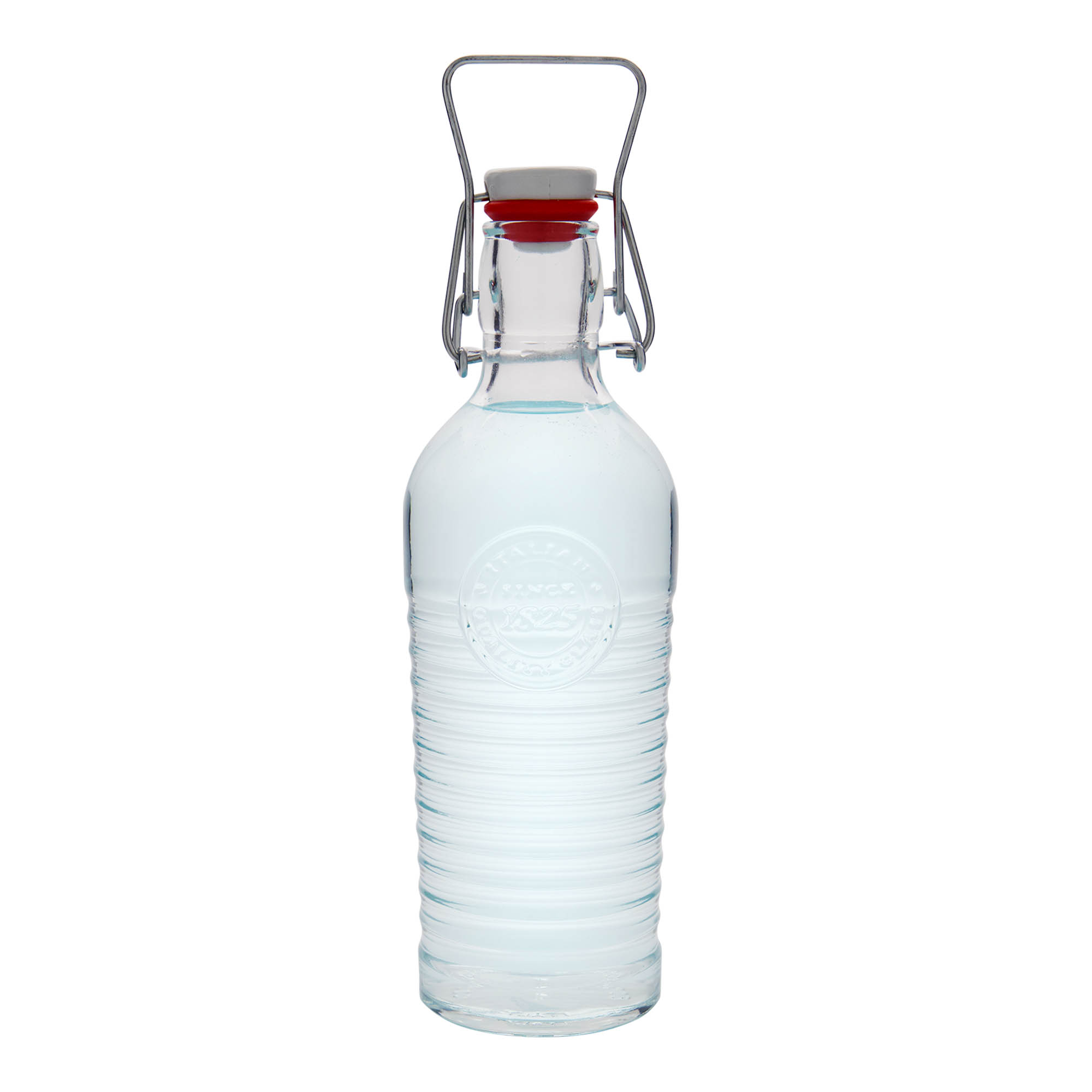 750 ml staklena boca 'Officina 1825', otvor: zatvarač sa kopčom 750 ml staklena boca 'Officina 1825', otvor: zatvarač sa kopčom