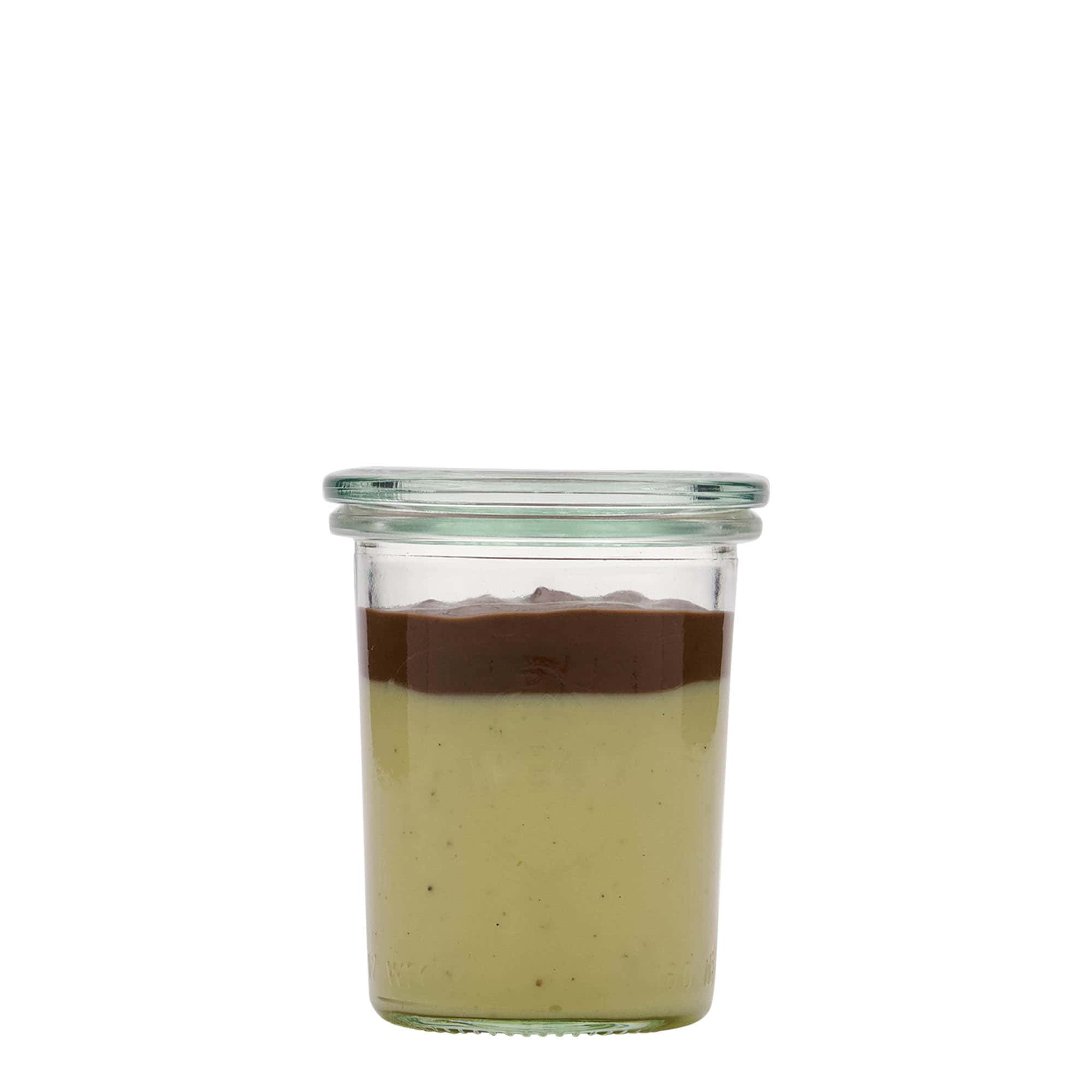 160 ml WECK staklena tegle sa širokim otvorom, grlo: okrugli rub
