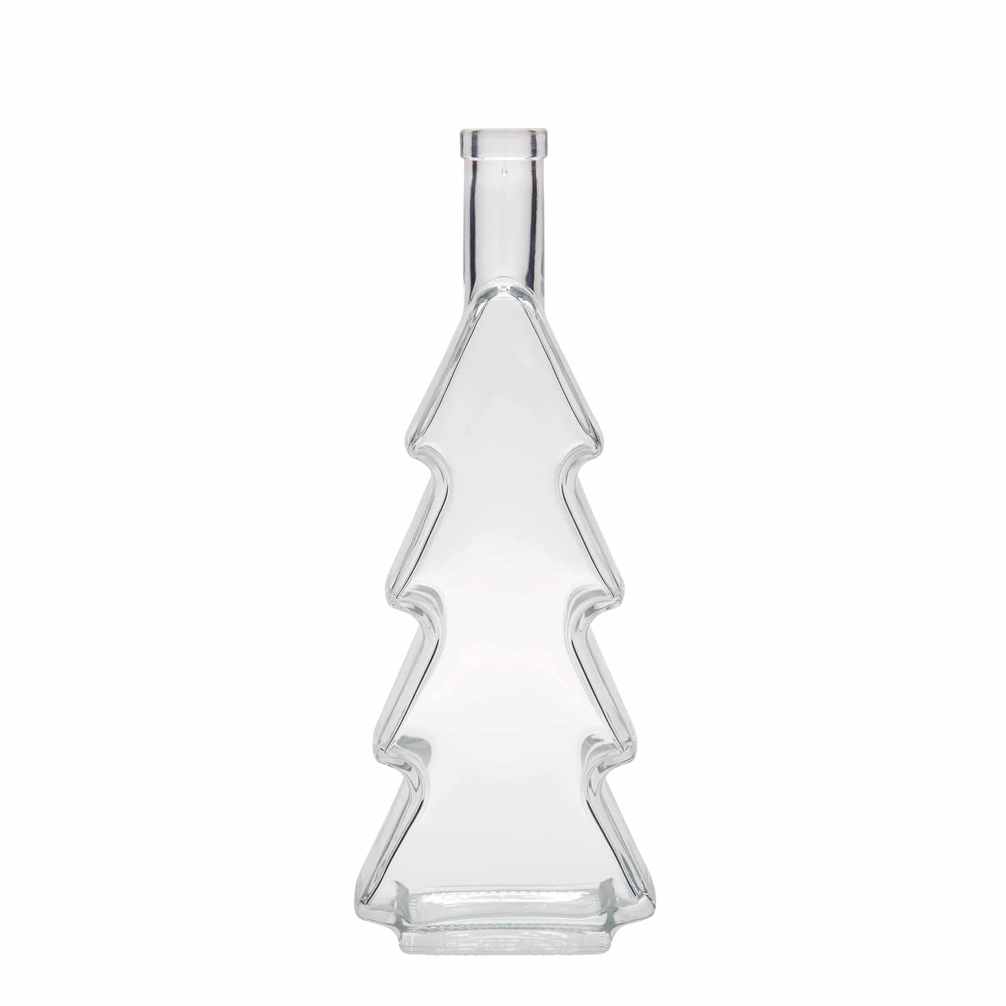 Staklena boca od 500 ml 'Novogodišnja jelka', otvor: Plutani čep Staklena boca od 500 ml 'Novogodišnja jelka', otvor: Plutani čep