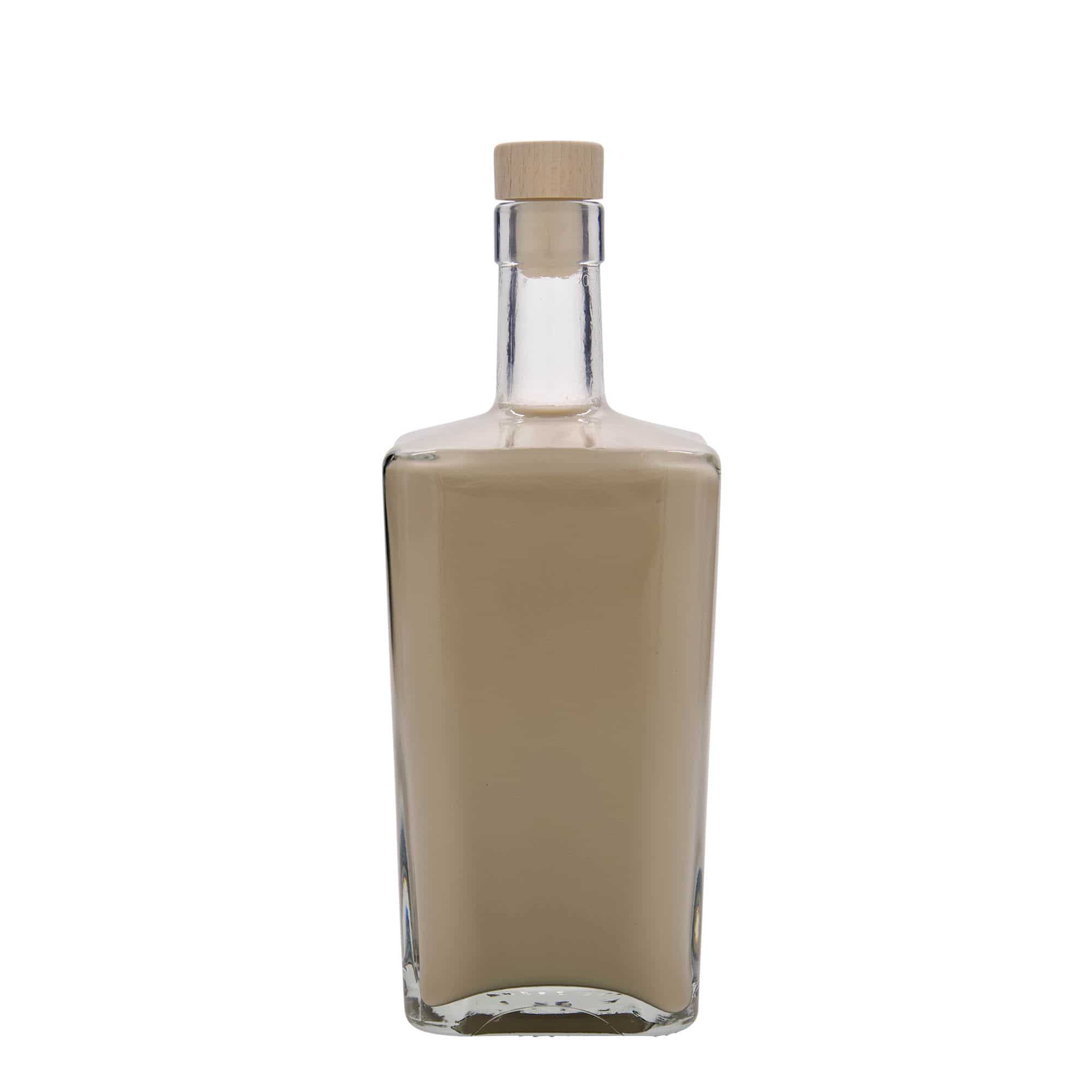 700 ml staklena boca 'Noel', kvadratna, otvor: plutani čep