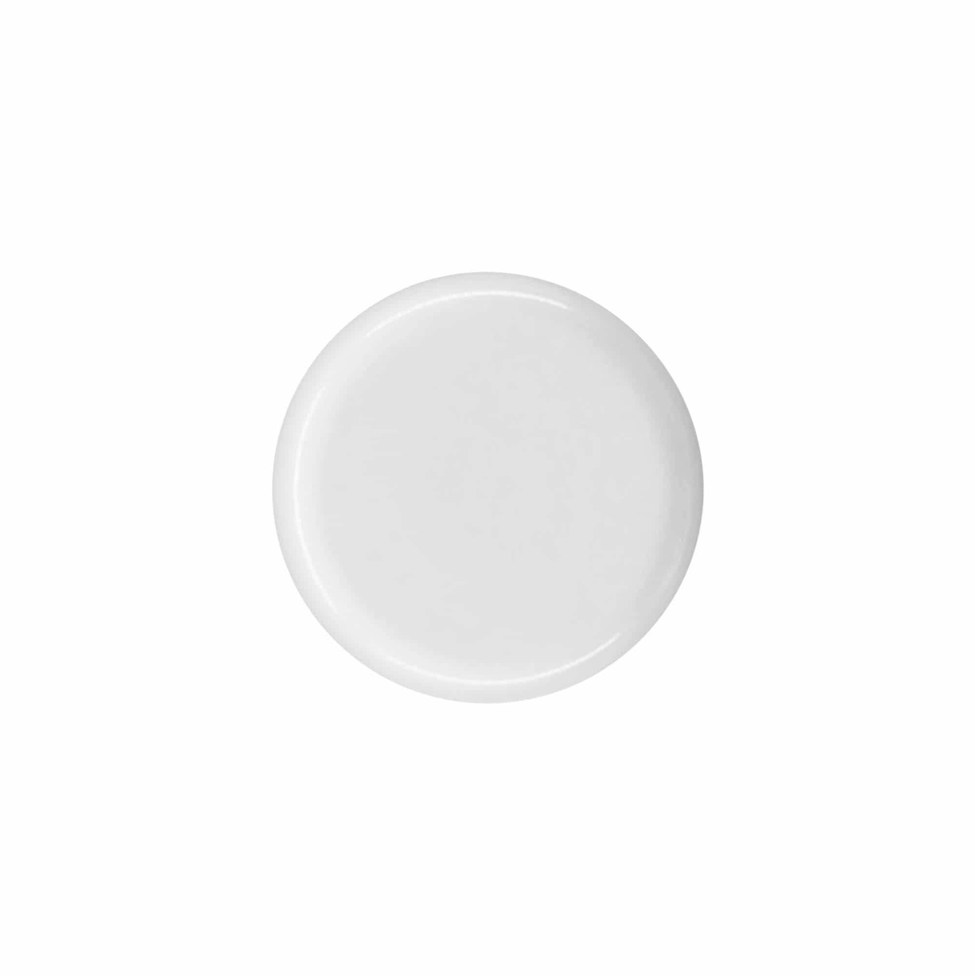 Zatvarač sa navojem za okruglu bočicu sa umetkom za špric, PE-plastika, bela, za grlo: DIN 18 Zatvarač sa navojem za okruglu bočicu sa umetkom za špric, PE-plastika, bela, za grlo: DIN 18