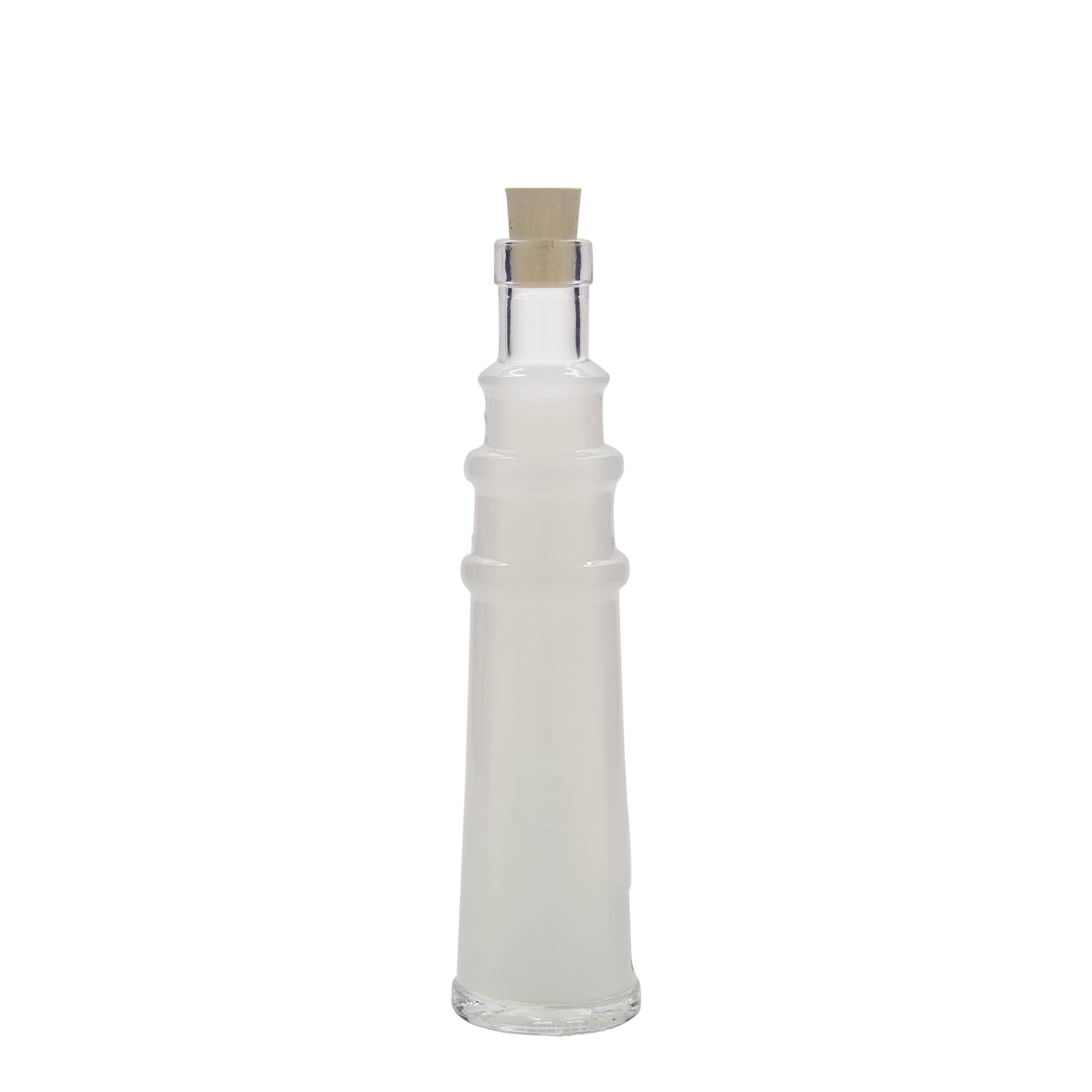 100 ml staklena flaša 'Leuchtturm', otvor: plutani čep