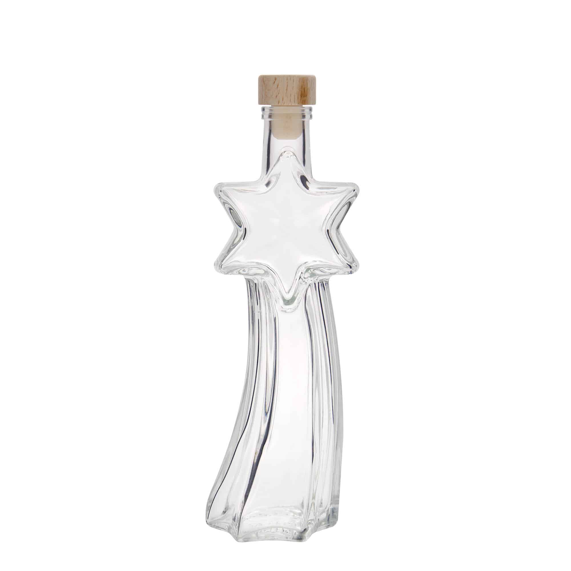200 ml staklena flaša 'Sternschnuppe', otvor: plutani čep