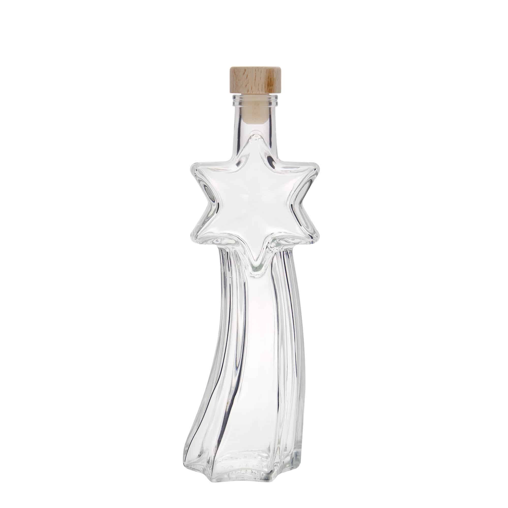 200 ml staklena flaša 'Sternschnuppe', otvor: plutani čep