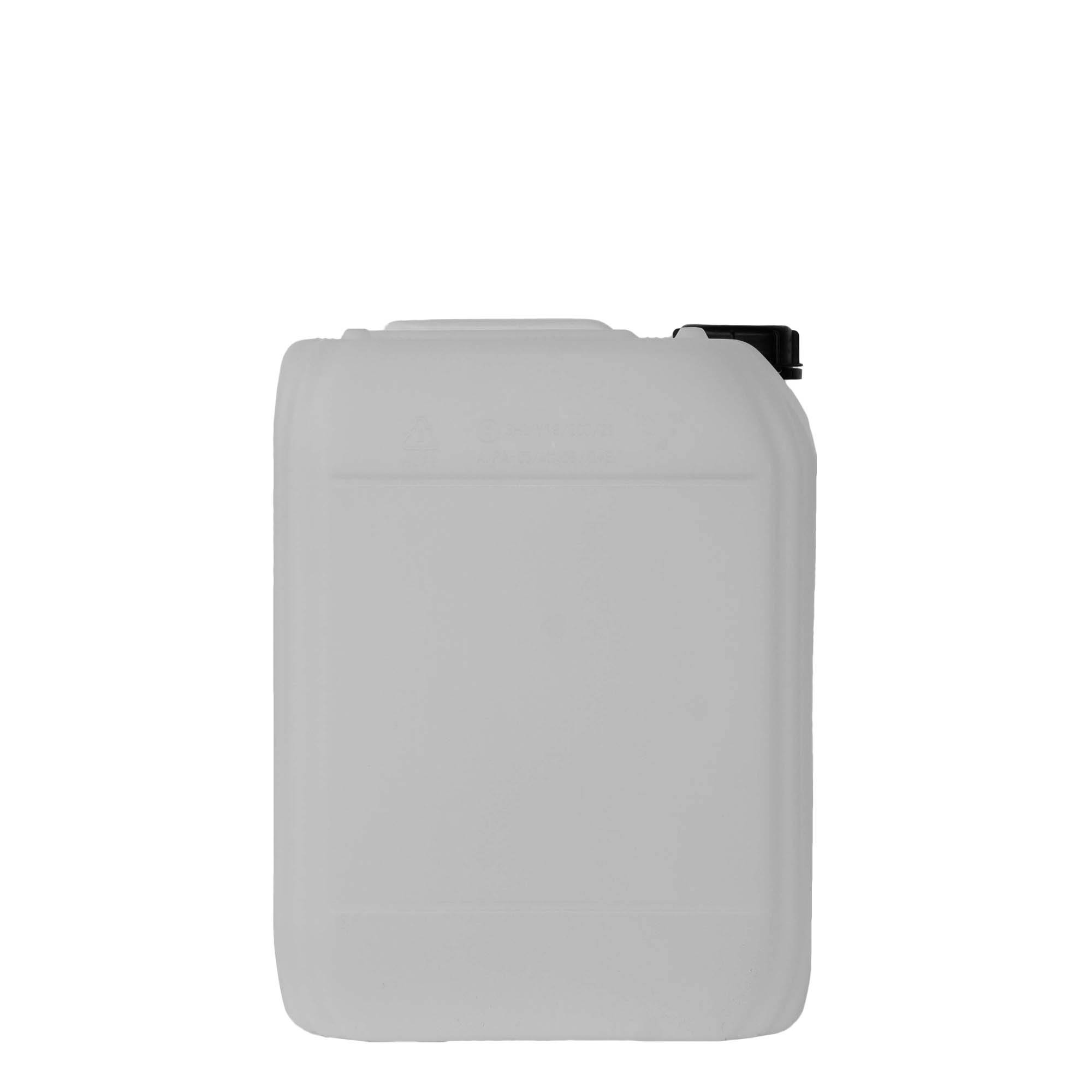 20 l kanister, pravougaoni, HDPE-plastika, prirodno, otvor: ND 60