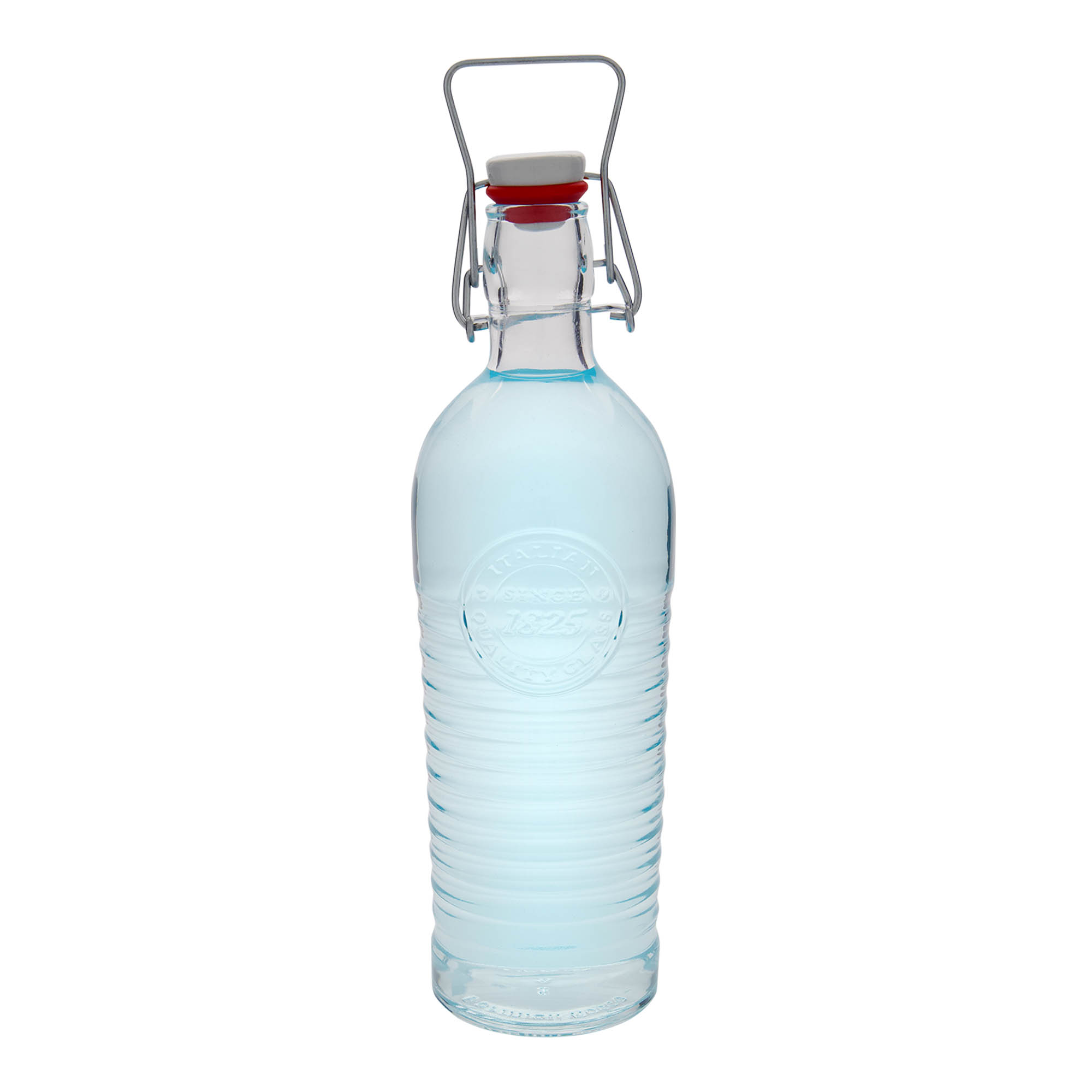 1.200 ml staklena boca 'Officina 1825', otvor: zatvarač sa kopčom