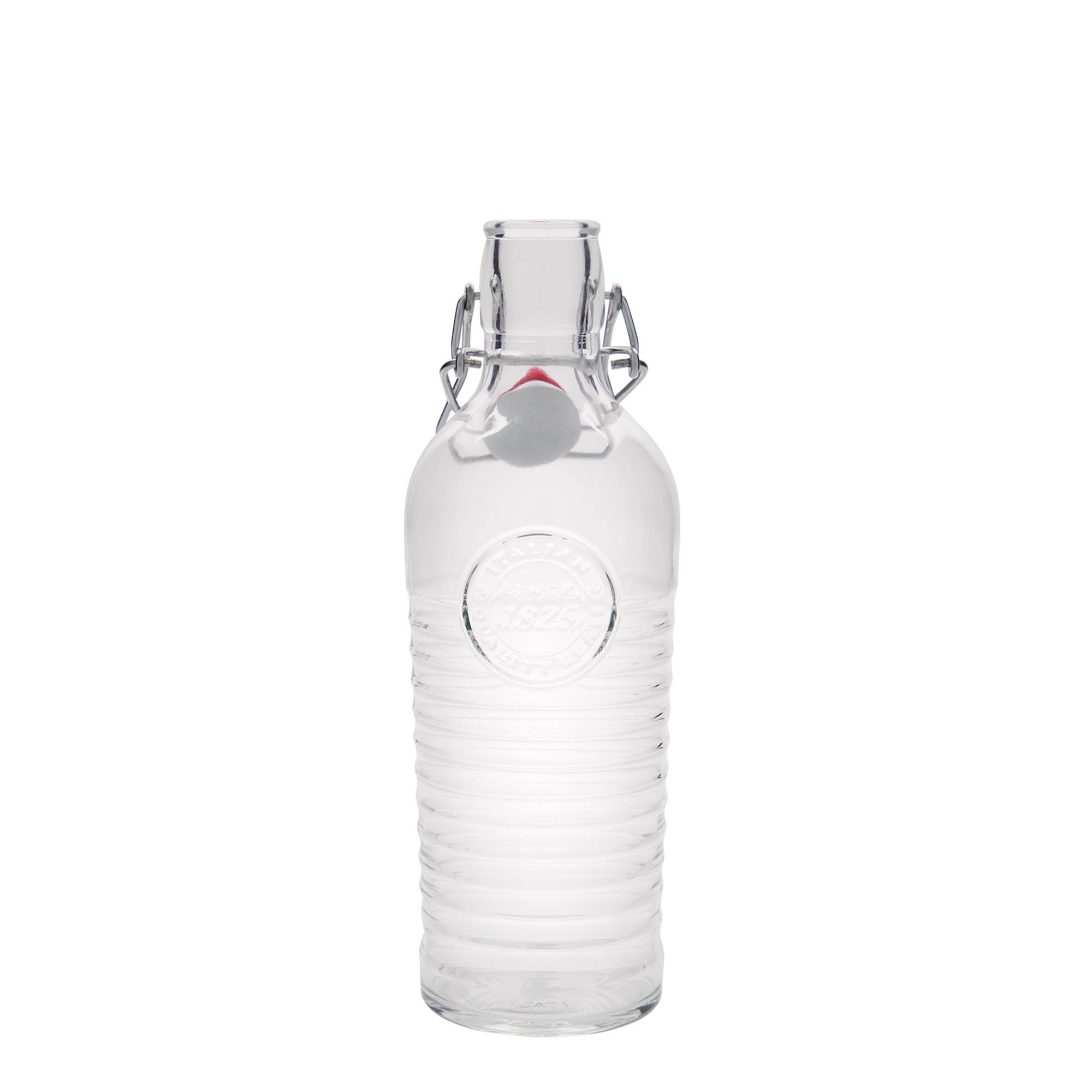 750 ml staklena boca 'Officina 1825', otvor: zatvarač sa kopčom