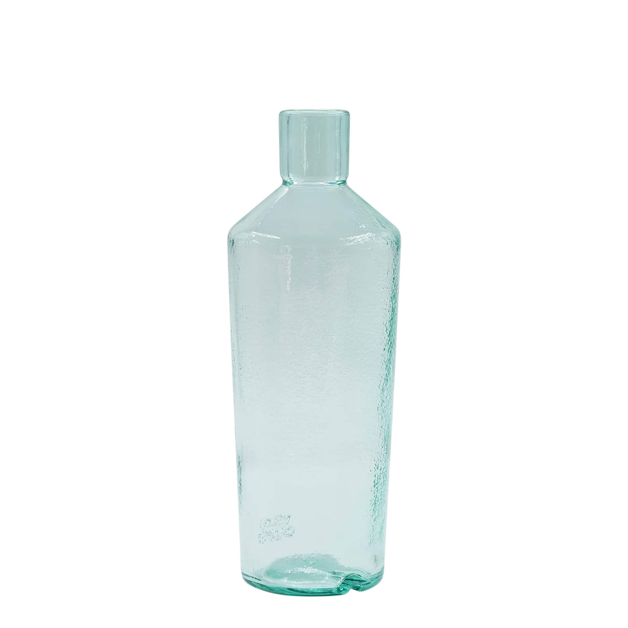 700 ml ručno rađena staklena boca 'Primal', otvor: pluta