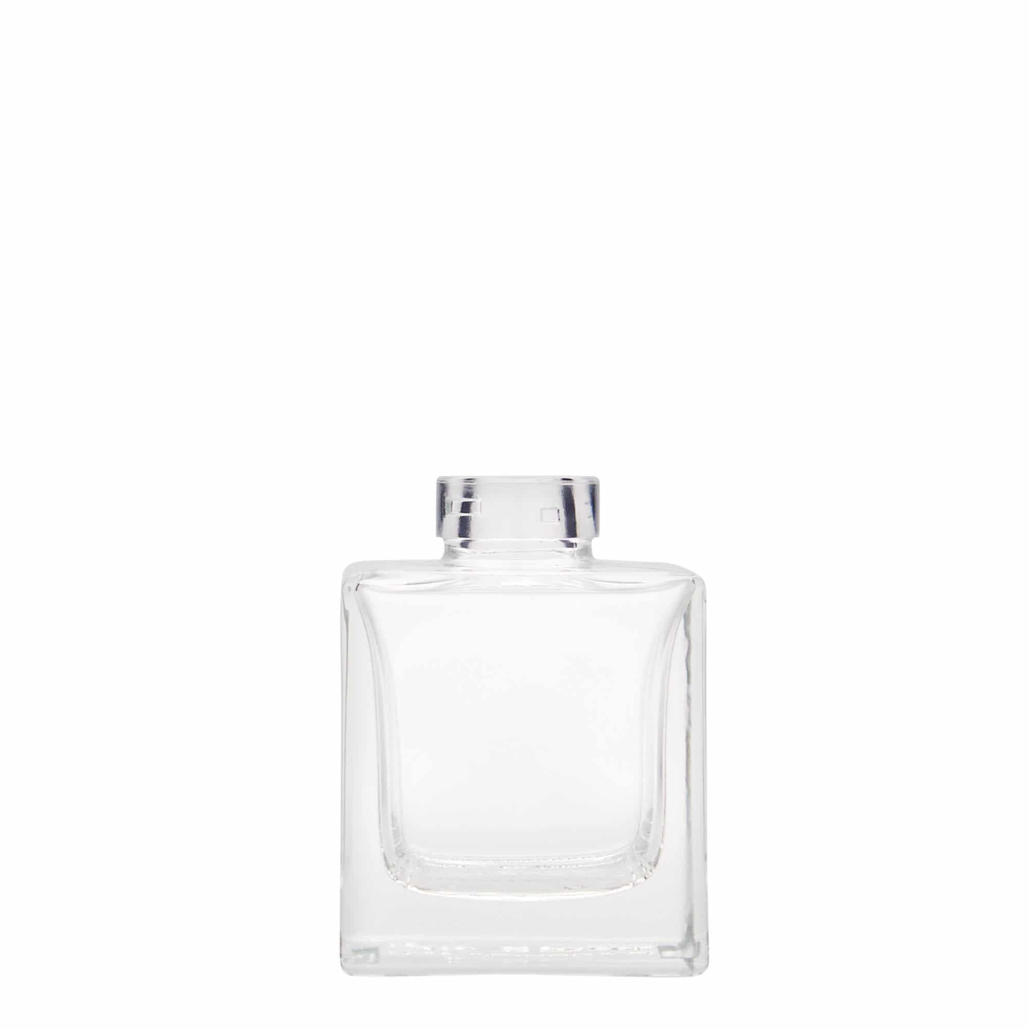 100 ml staklena flaša 'Cube', kvadratna, otvor: čep 100 ml staklena flaša 'Cube', kvadratna, otvor: čep