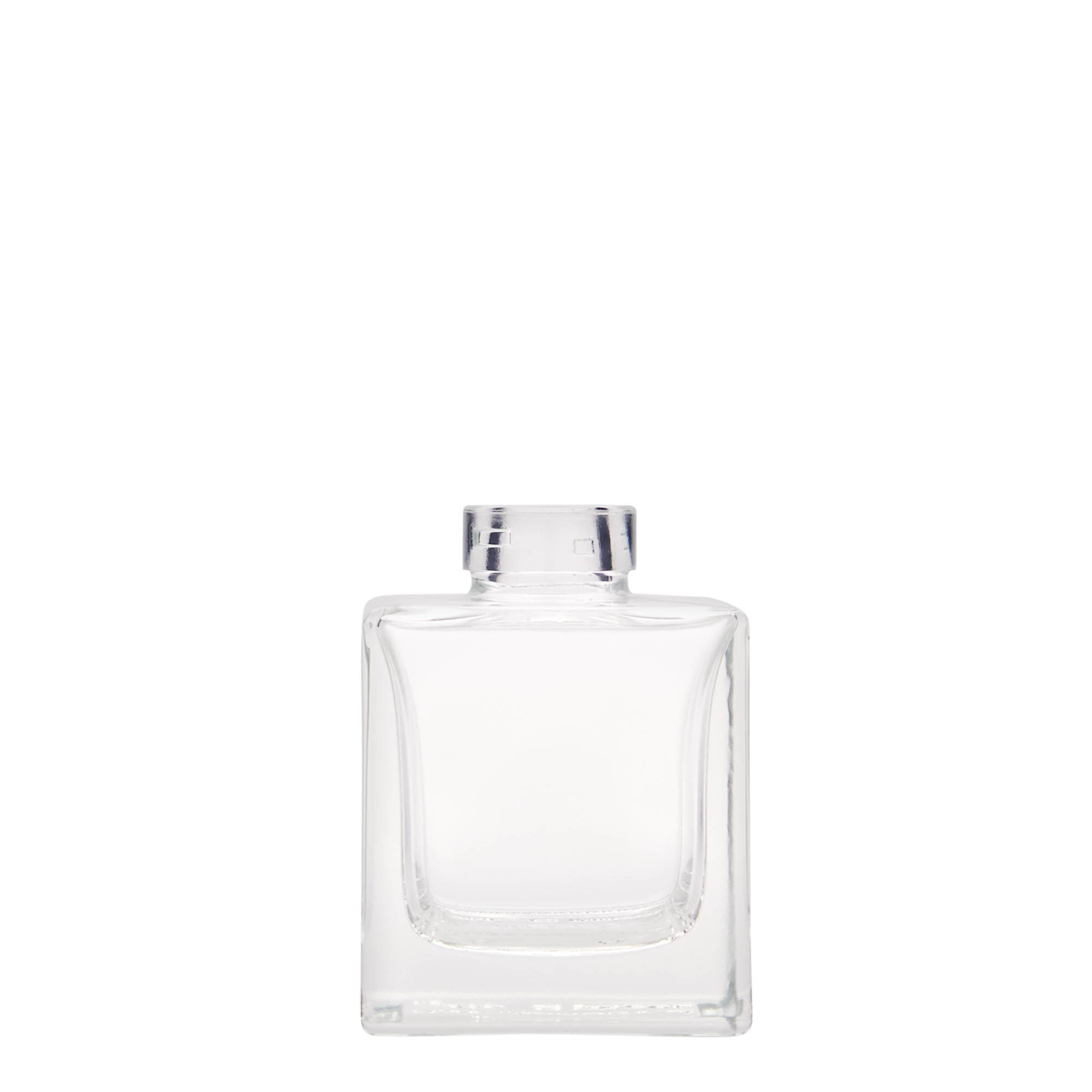 100 ml staklena flaša 'Cube', kvadratna, otvor: čep 100 ml staklena flaša 'Cube', kvadratna, otvor: čep