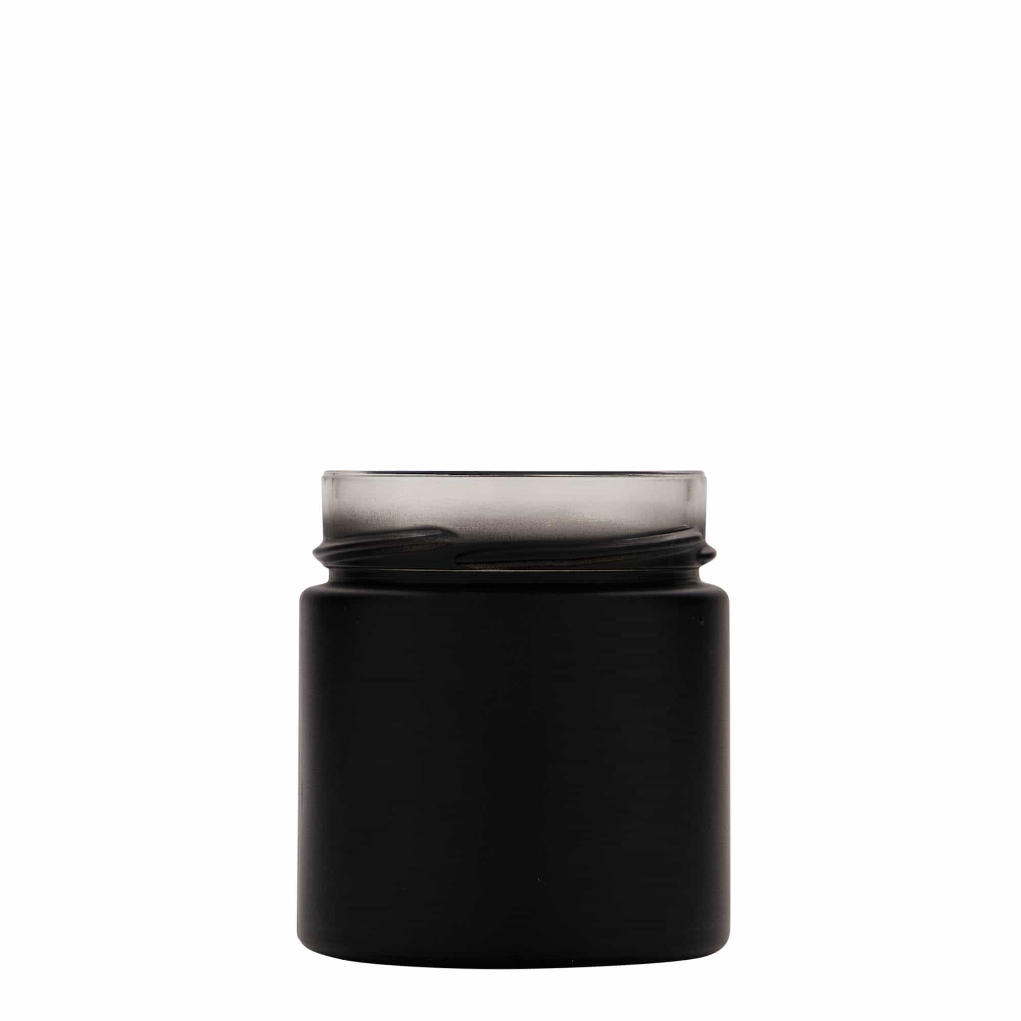 Okrugla tegla od 220 ml 'Aurora', crna, otvor: Deep-Twist-Off (DTO 66) Okrugla tegla od 220 ml 'Aurora', crna, otvor: Deep-Twist-Off (DTO 66)