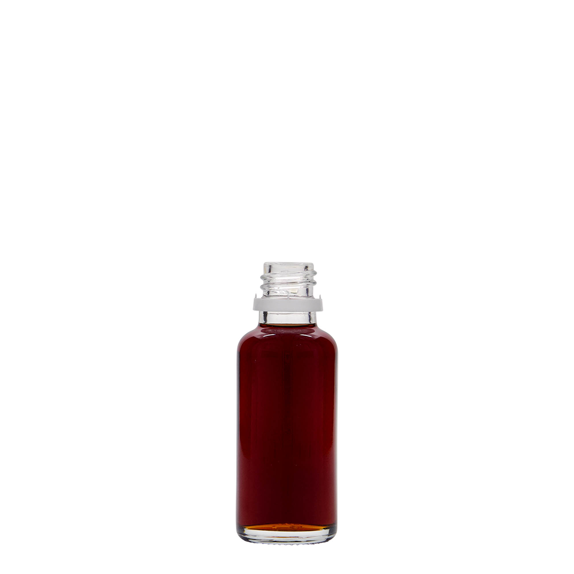 30 ml medicinska bočica, staklo, otvor: DIN 18